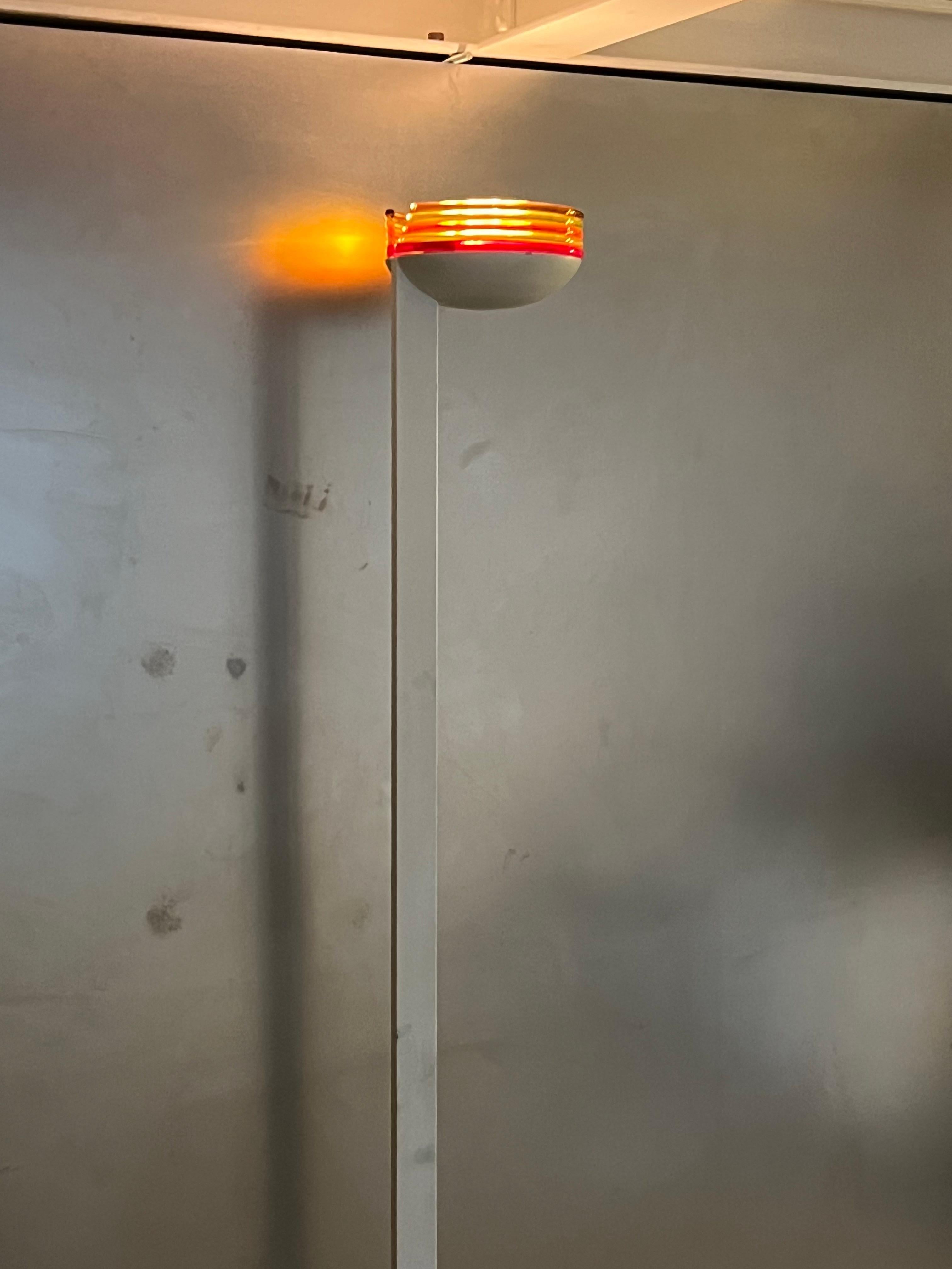 Roberto Pamio for leucos Murano floor lamp, Colourful Decorative Murano Light For Sale 4