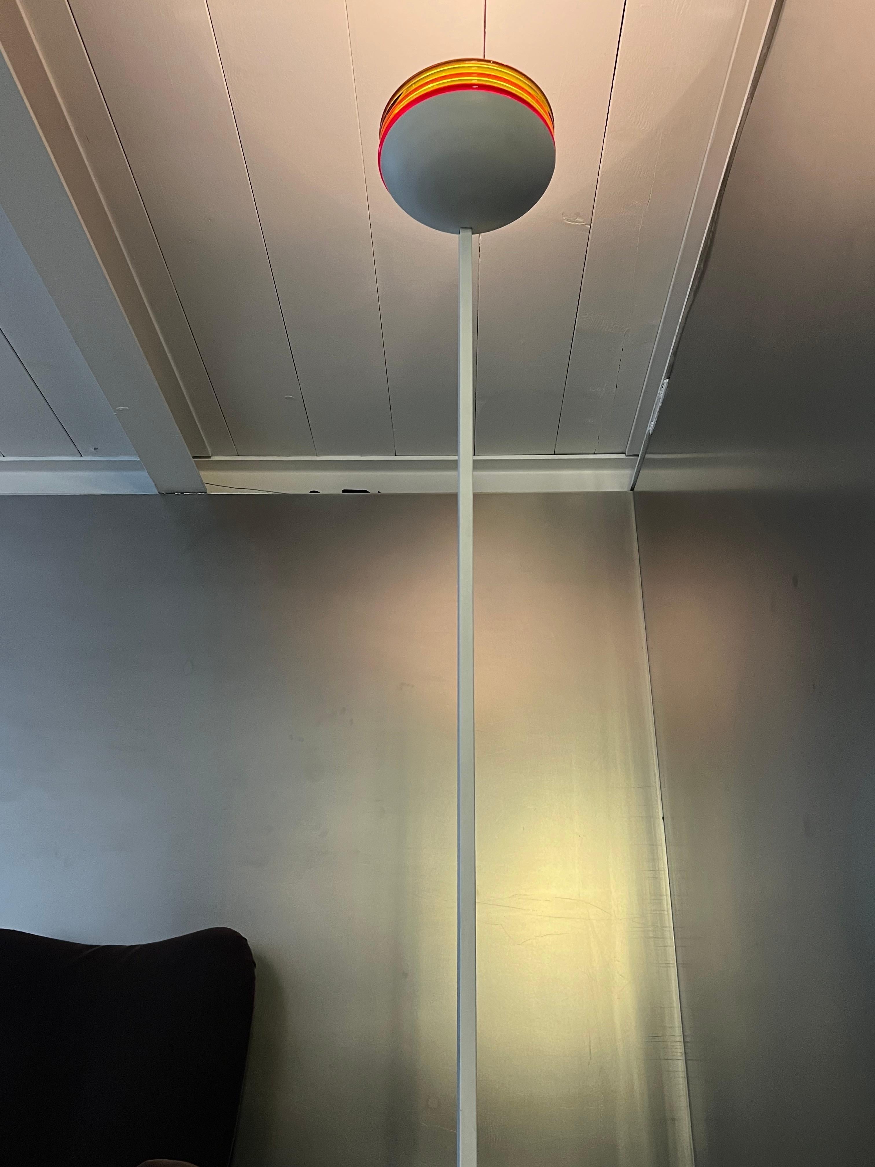 Roberto Pamio for leucos Murano floor lamp, Colourful Decorative Murano Light For Sale 7