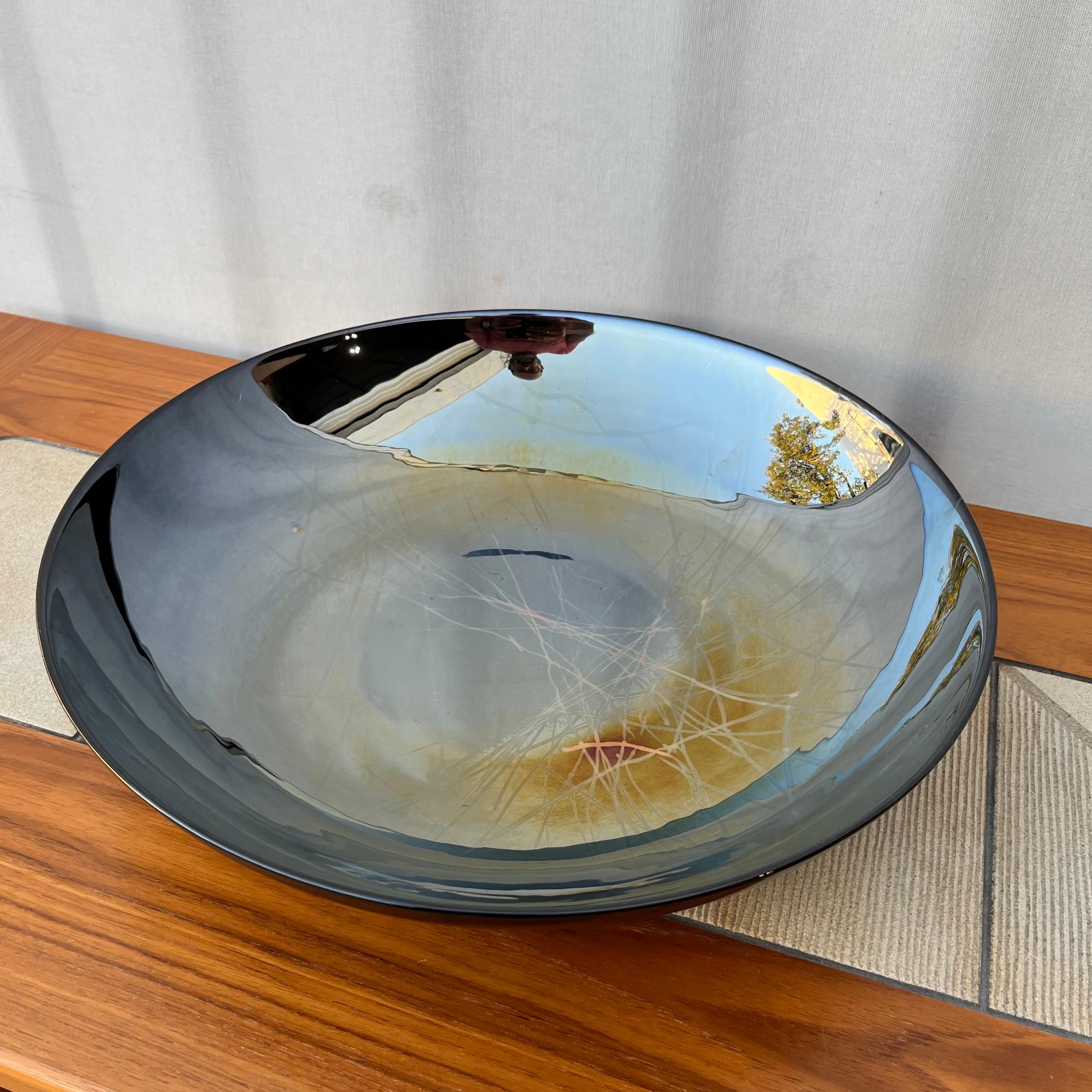 Hand-Crafted Contemporary Murano Glass Centerpiece Bowl by Yalos Casa Murano