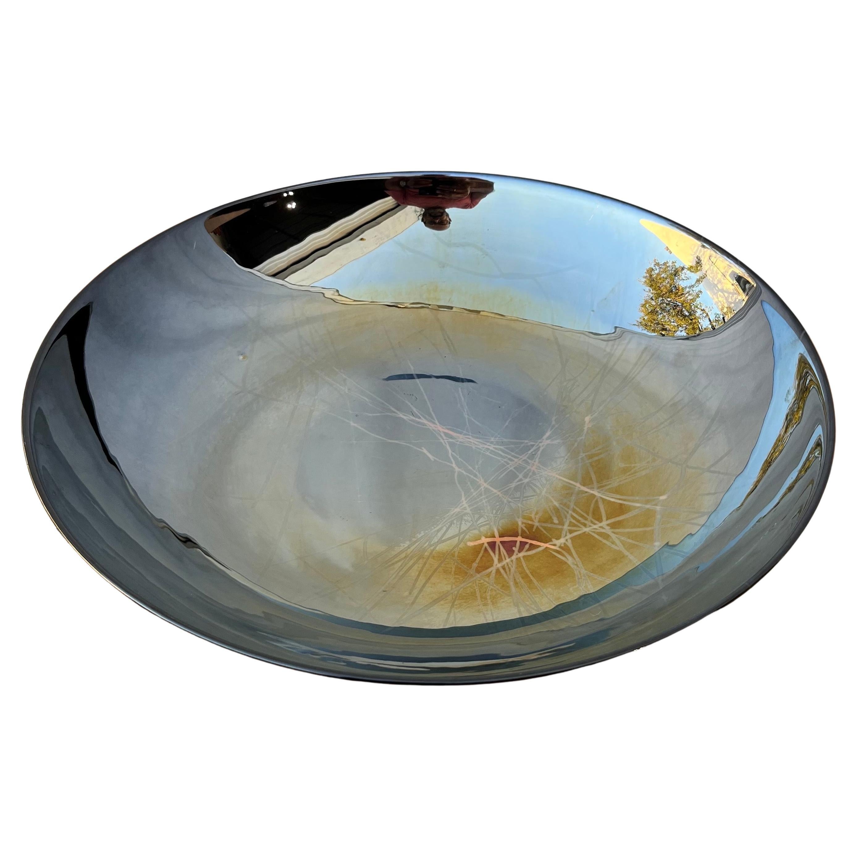 Contemporary Murano Glass Centerpiece Bowl by Yalos Casa Murano