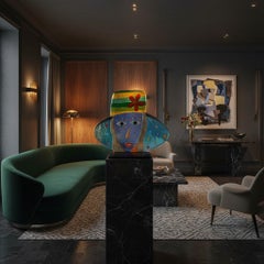 Contemporary Murano Glass Portrait Sculpture by Alessandro Padoan, 21th Century