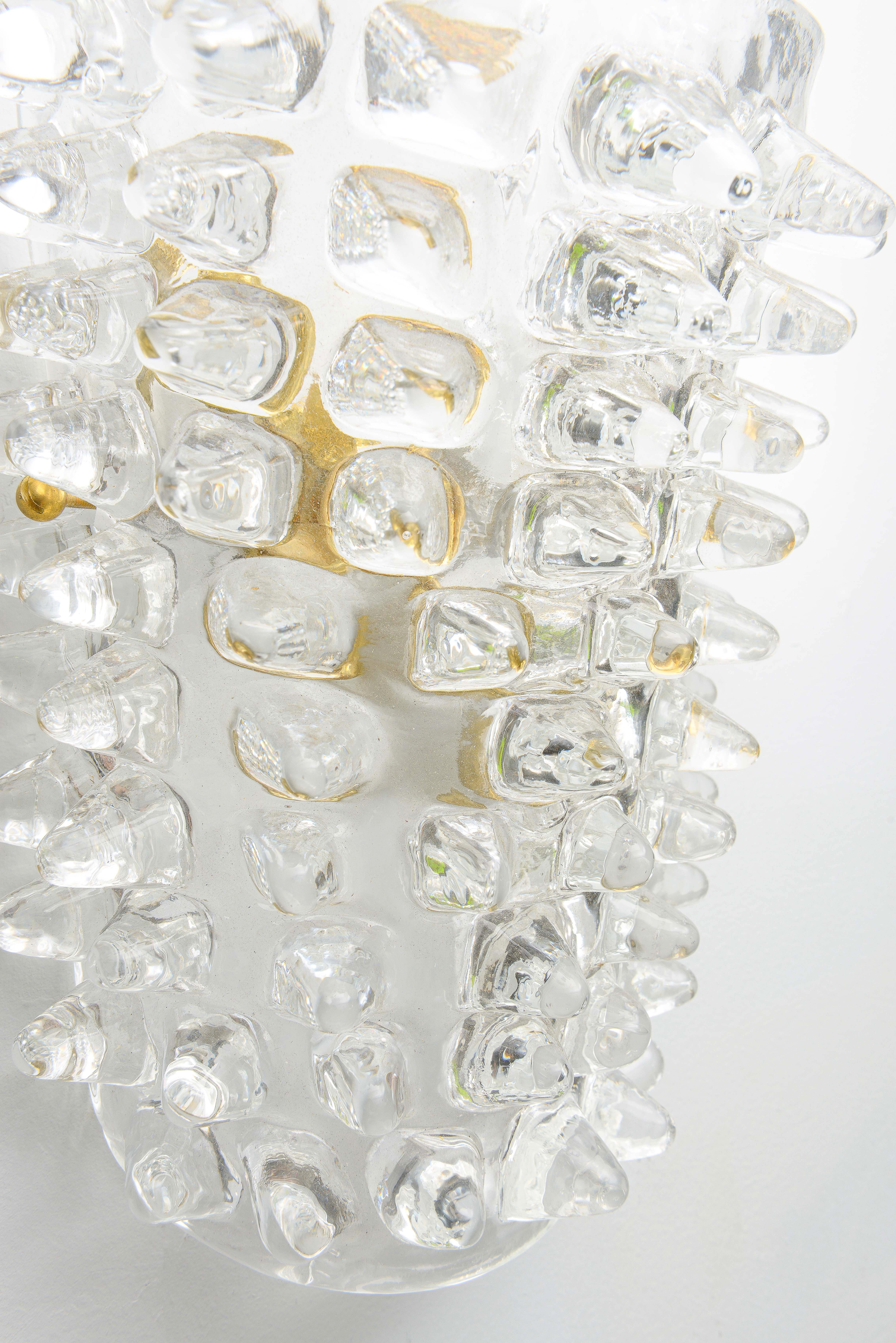 Lámparas contemporáneas de cristal de Murano a la manera de Barovier Toso Cristal de Murano en venta
