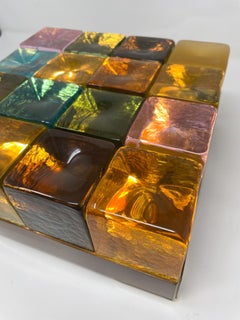 Contemporary Murano Glass Table Lamp, in the Style of Guisto Toso, Italy