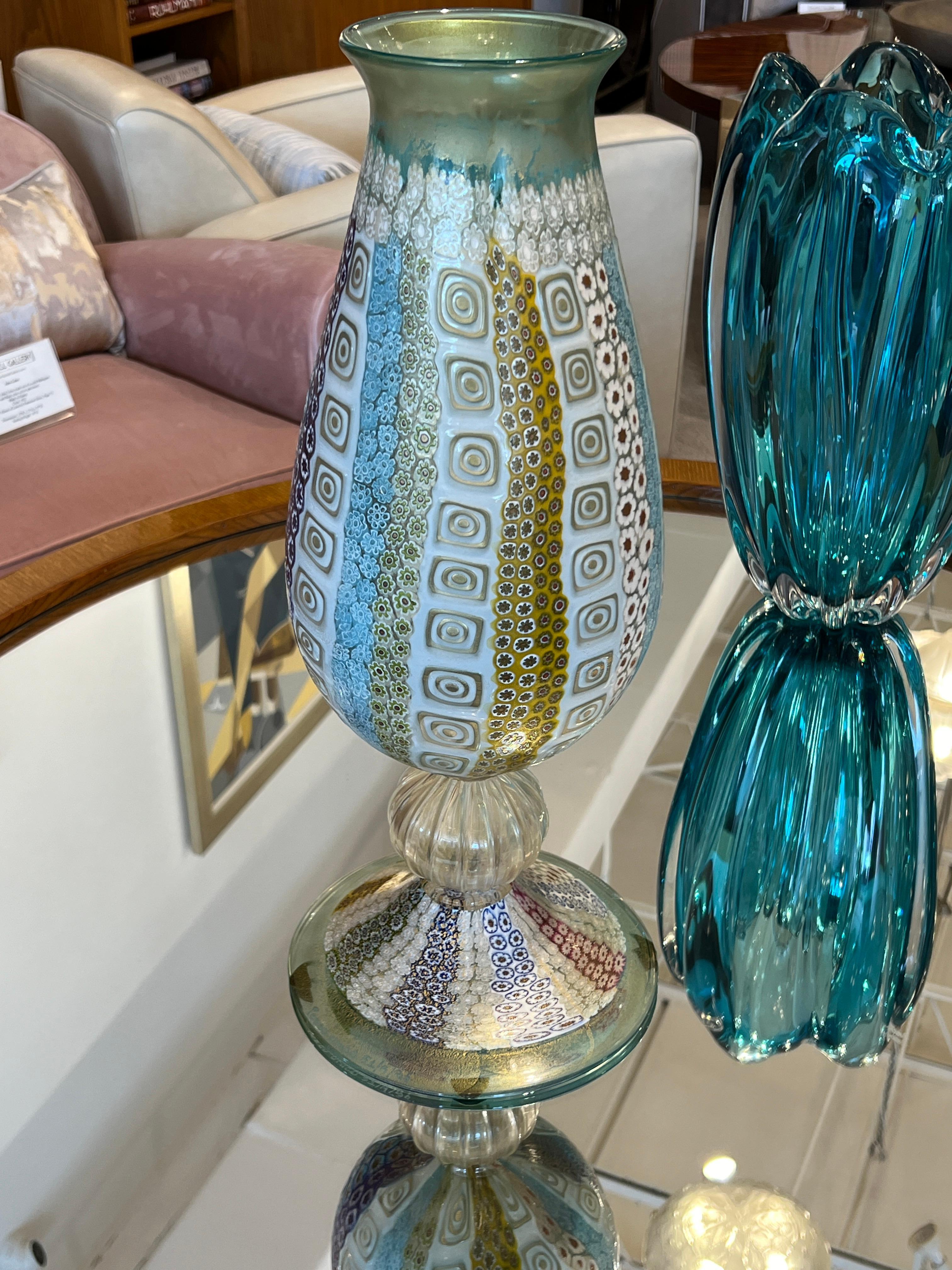 Vetro Vaso di vetro Murrina Contemporary in vendita