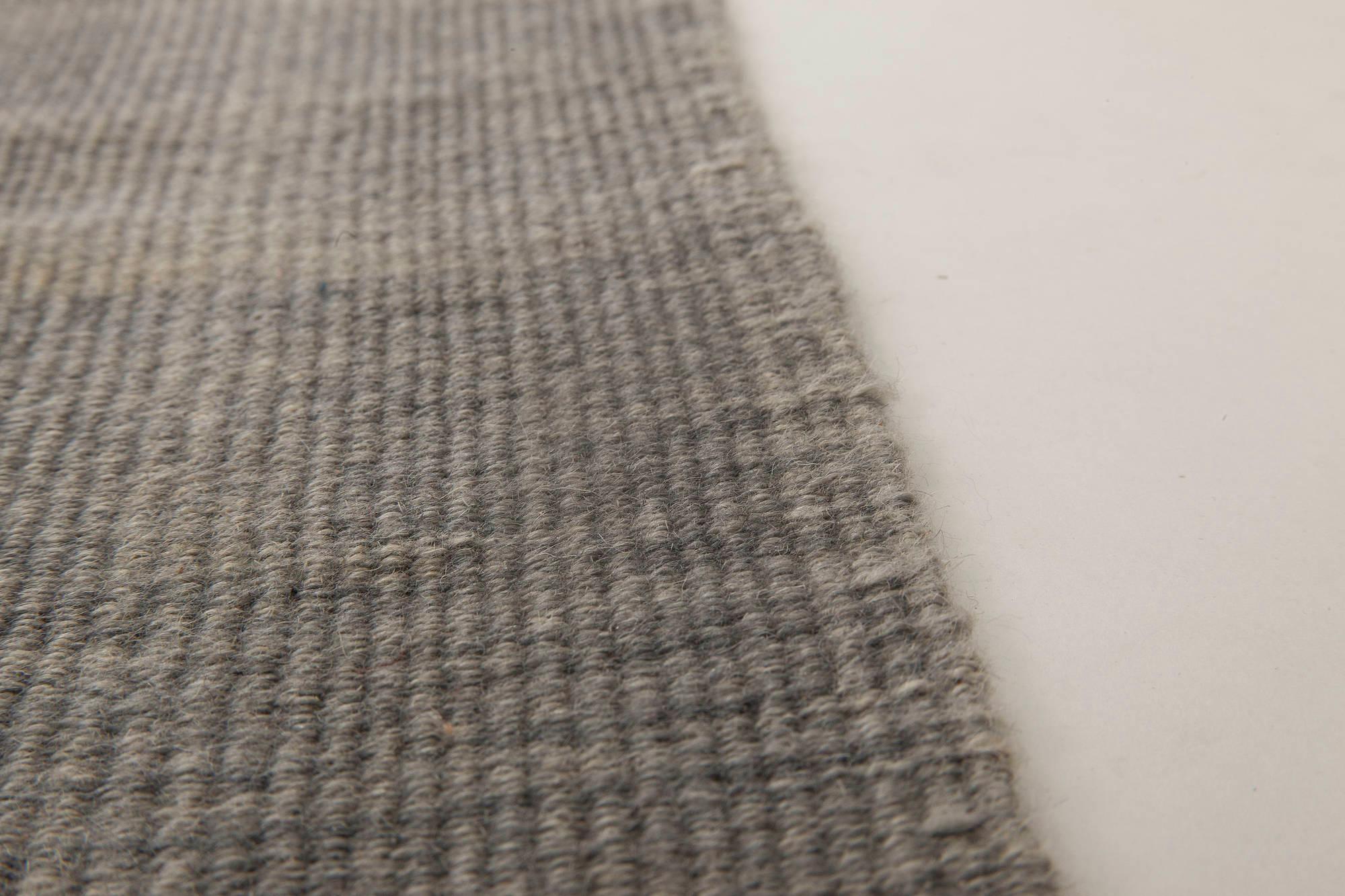 Contemporary muted silver, blue flat-weave wool rug by Doris Leslie Blau.
Size: 10'0