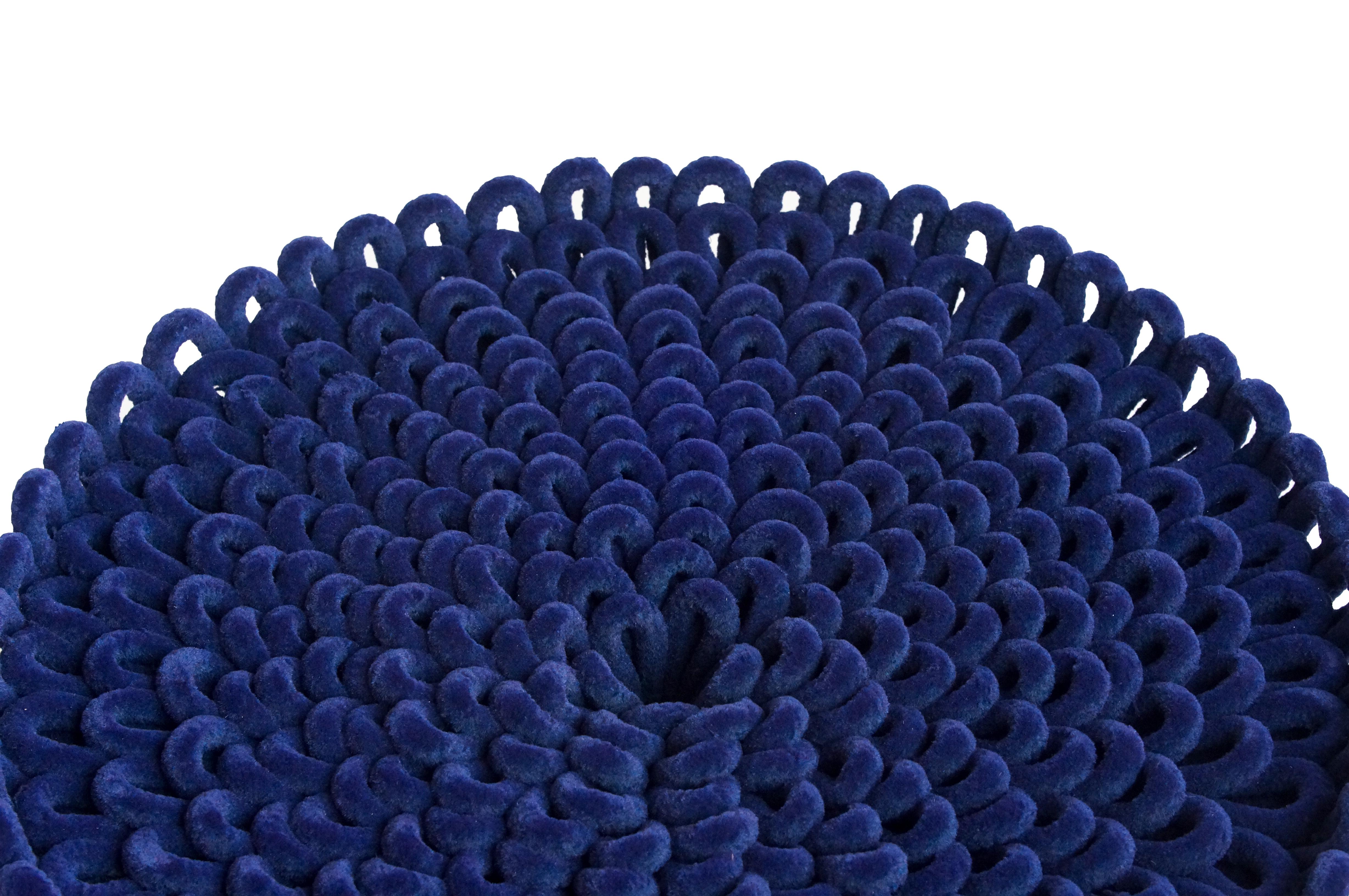 Nylon Tavolino Myceda Blue Contemporary di Sarah Roseman in vendita