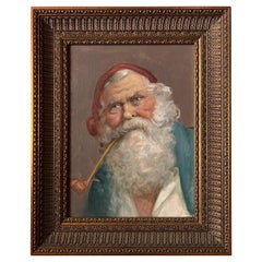 Contemporary Nantucket School Portrait of a Sailor, Oil on Canvas