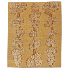 Contemporary Napa Vines Handmade Wool Rug by Doris Leslie Blau