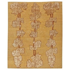 Contemporary Napa Vines Handmade Wool Rug by Doris Leslie Blau