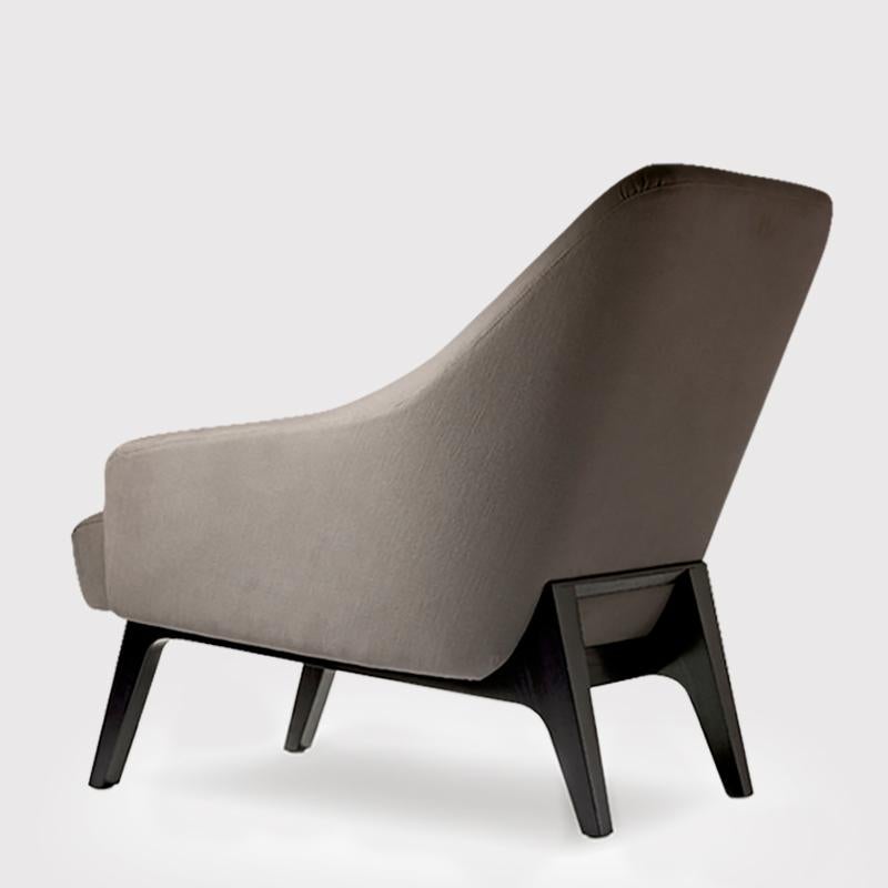 South African Contemporary Nate Timber Armchair For Sale