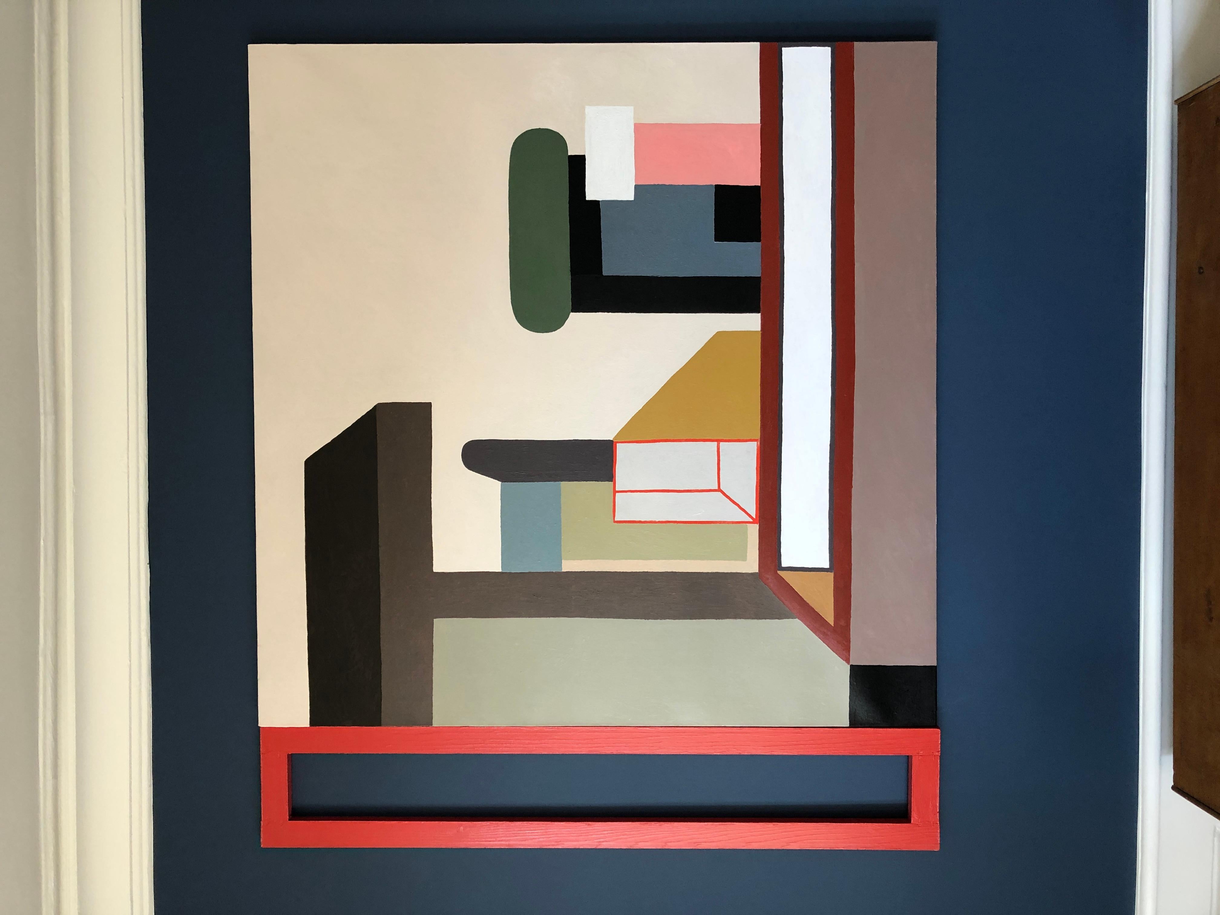 Contemporary Nathalie du Pasquier Oil on Canvas with Painted Wood, Italy, 2017 7