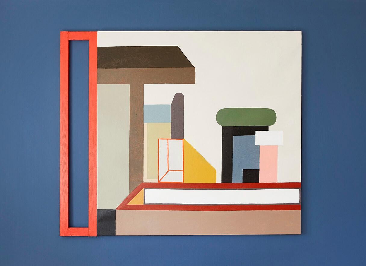 Nathalie Du Pasquier
Italy, 2017

Untitled. Oil on canvas with painted wood.

Nathalie du Pasquier was part of the famous 1980s Milanese design collective referred to as the Memphis Group. She worked as an artist after Memphis was disbanded in