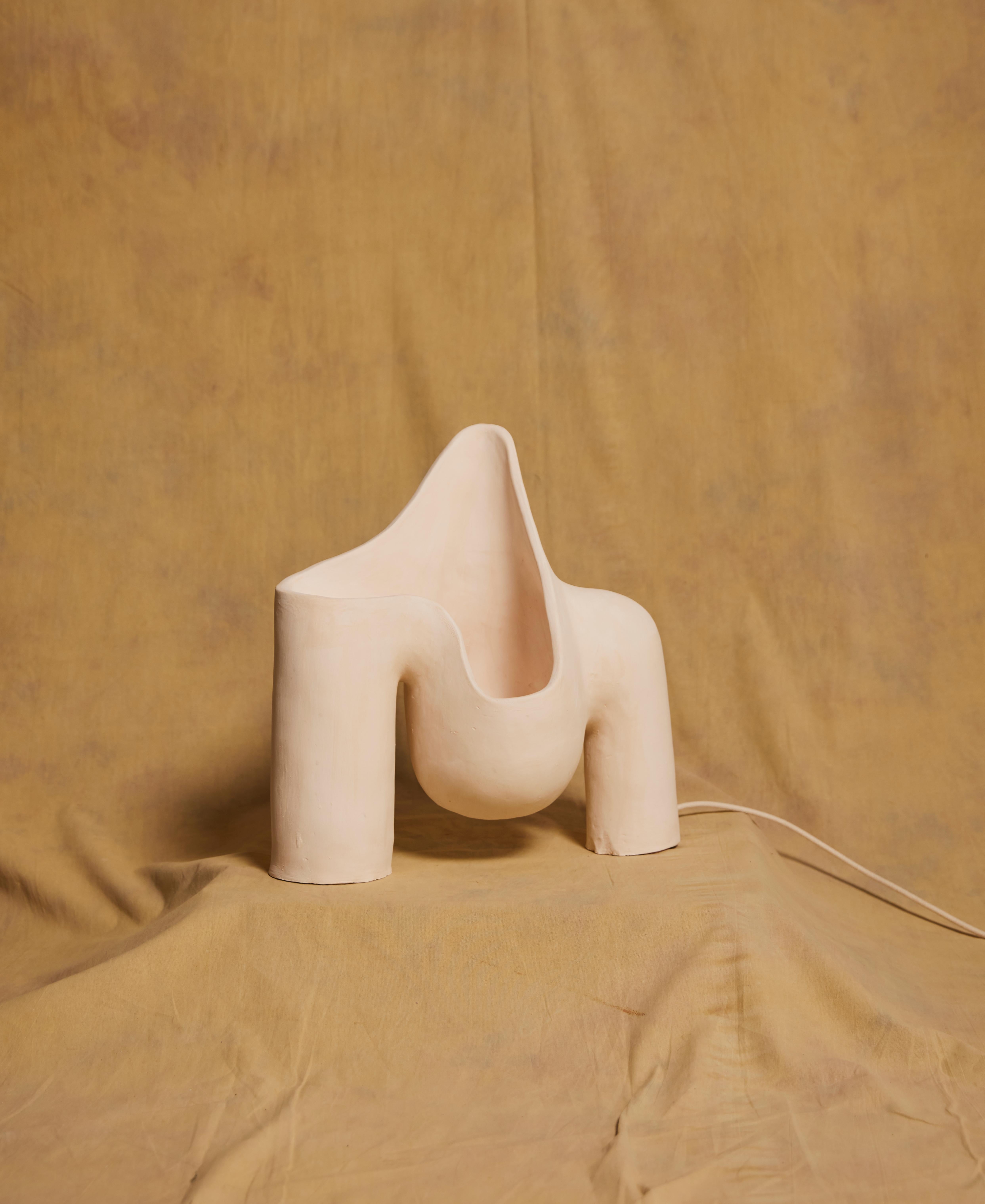Lampada grembo in argilla beige contemporanea e naturale 02 In condizioni Nuovo in vendita a 1204, CH