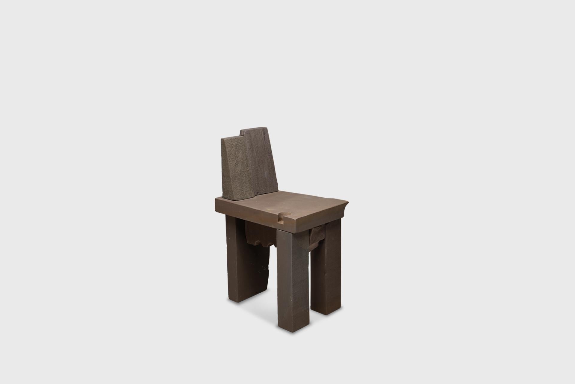 Contemporary Natural Chair 10, Graywacke Offcut Gray Stone, Carsten in der Elst For Sale 4