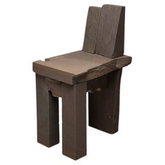 Contemporary Natural Chair 10, Graywacke Offcut Gray Stone, Carsten in der Elst