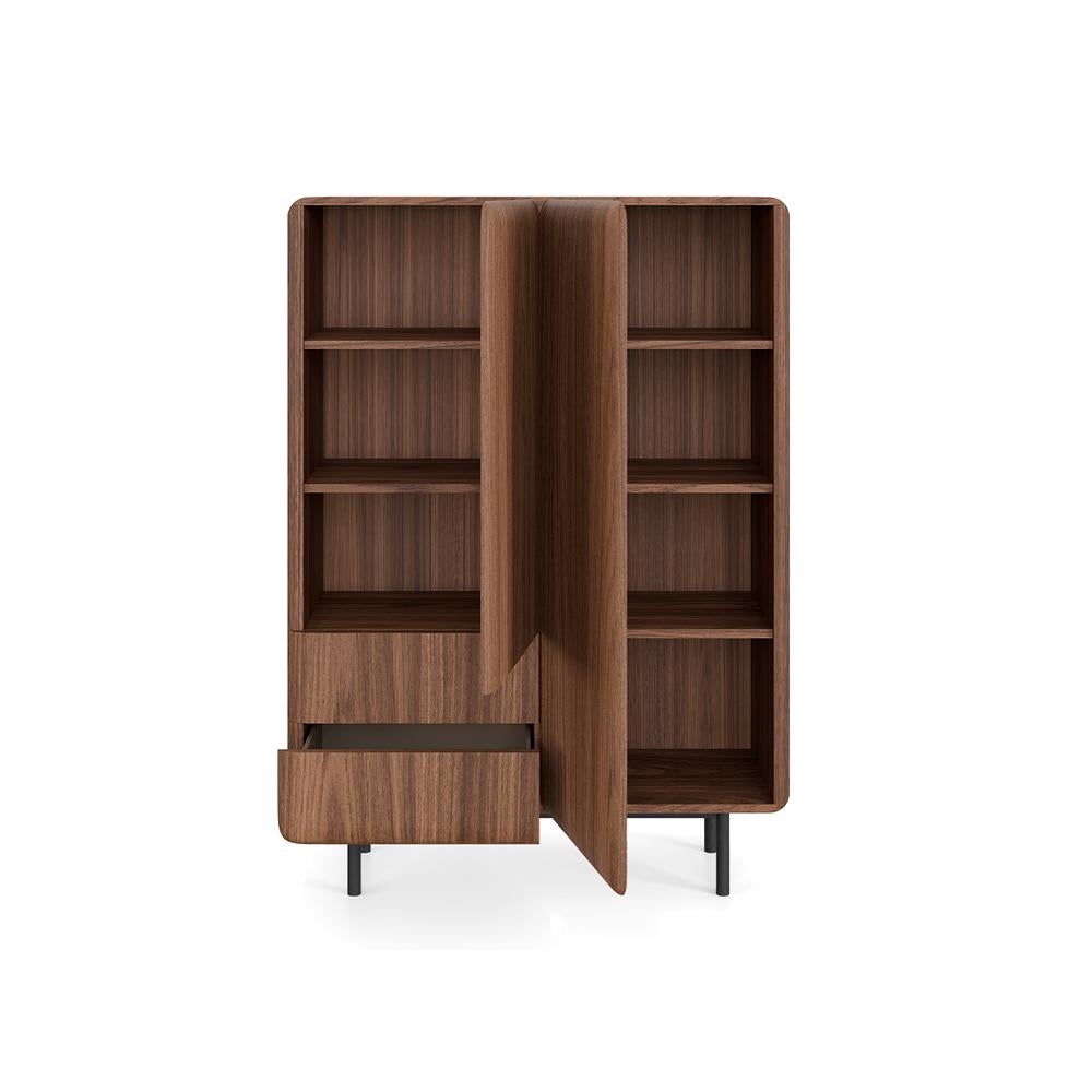 Vitrina Contemporánea de Roble Natural con Cajones de Almacenamiento en Nuevo estado para la venta en NEW YORK, NY