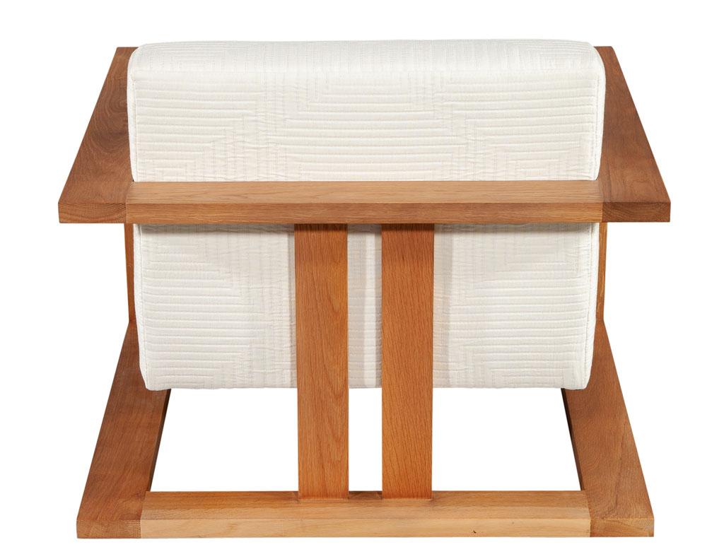 Contemporary Natural Oak Lounge Chair by Ellen Degeneres Parkdale Chair For Sale 10