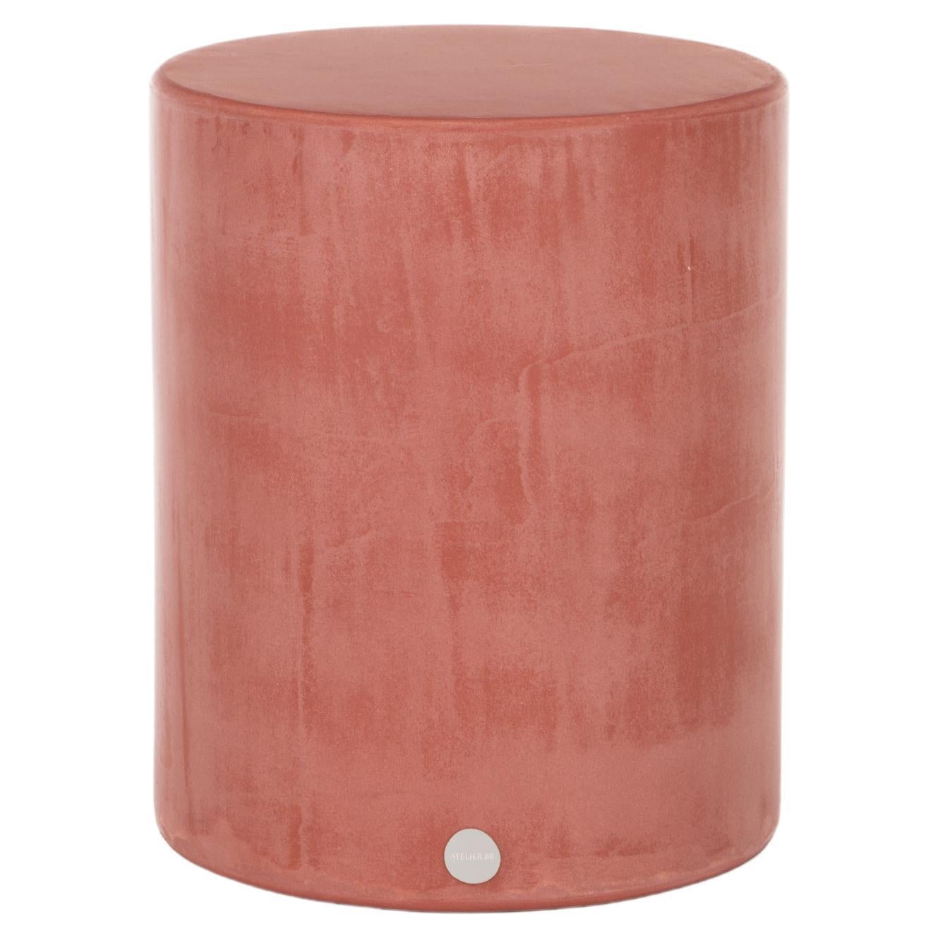 Contemporary "Säule" aus Naturgips Sitz/Beistelltisch 40cm von Isabelle Beaumont