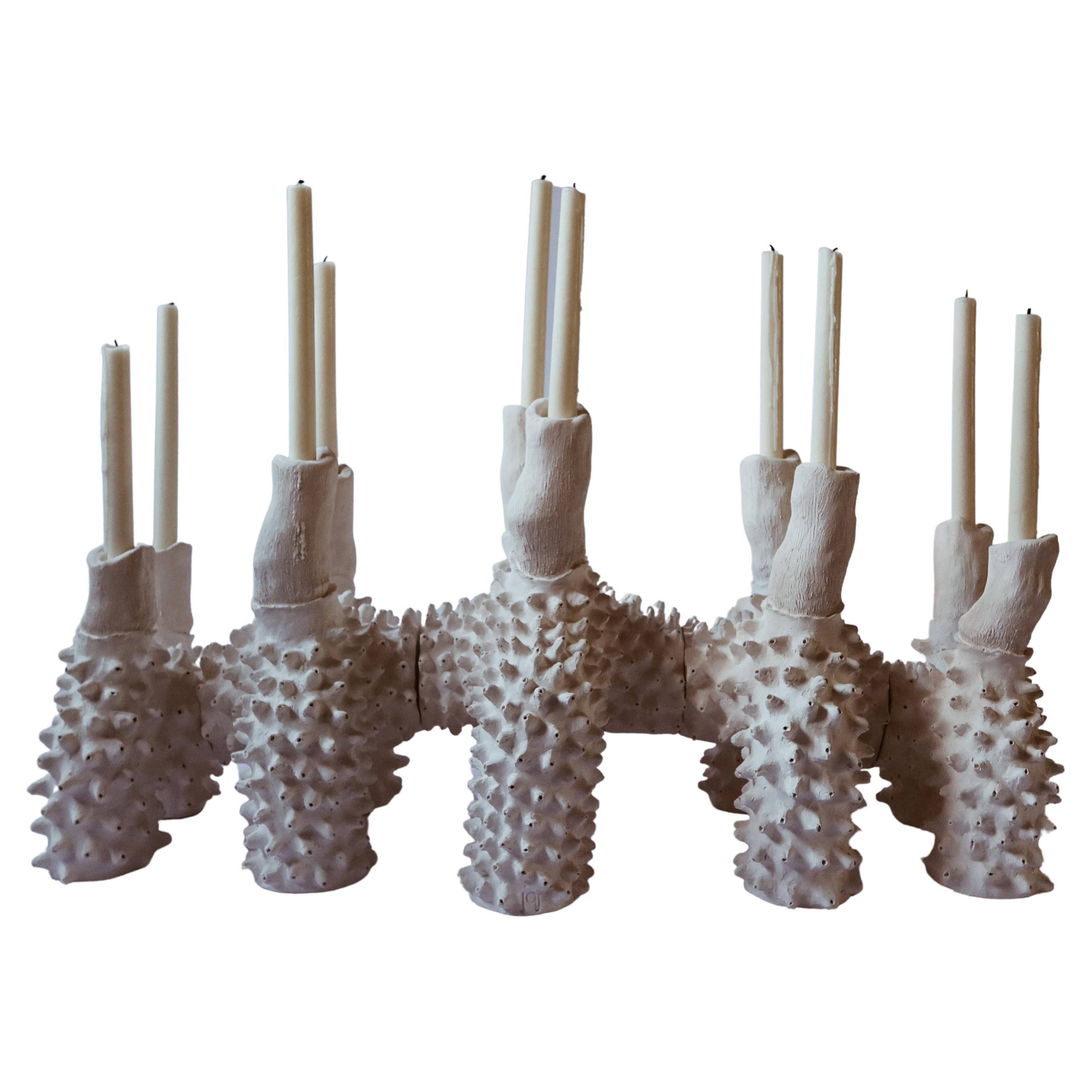 Contemporary Natural Twiggy Candelabra Centrepiece Handcrafted by Jan Ernst For Sale