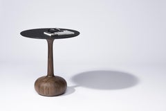 Contemporary Natural Wood, Sidetable, Canaletto Walnut, Handmade, Made in Italy
