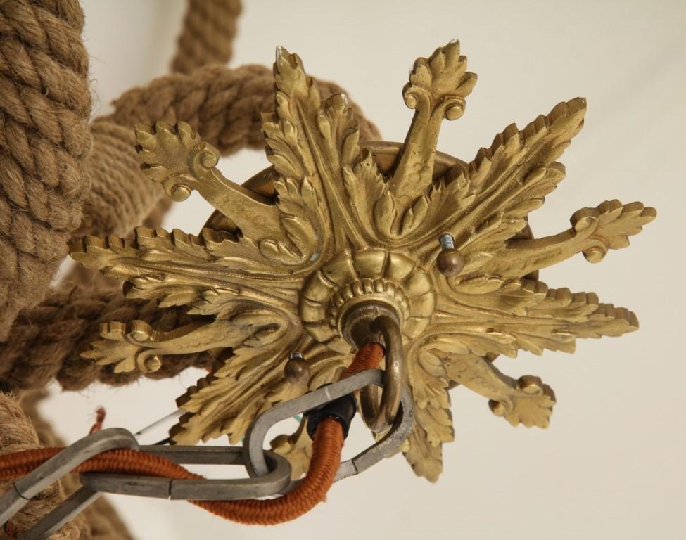Contemporary Nautical Jute Rope Pendant Light Fixture 8