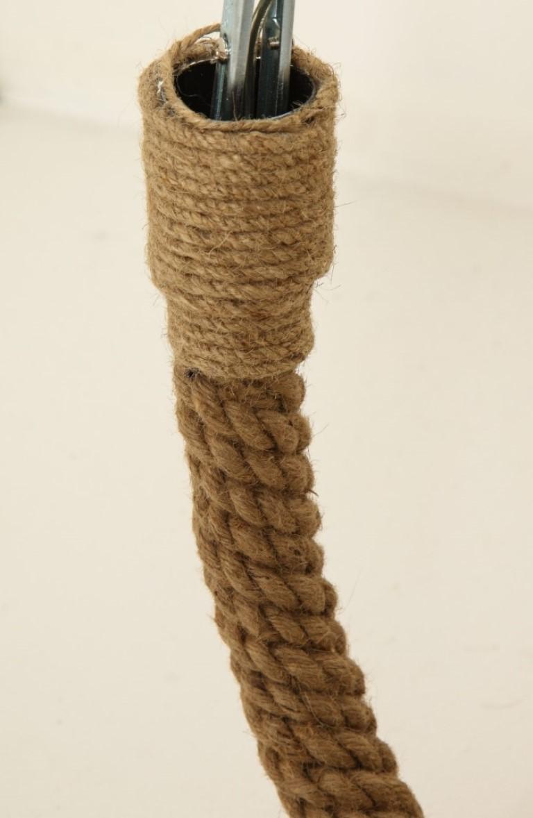 Contemporary Nautical Jute Rope Pendant Light Fixture at 1stDibs