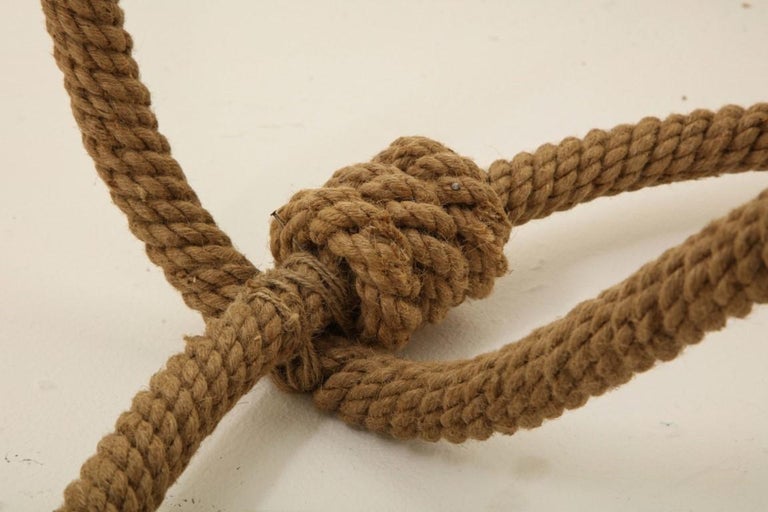 Contemporary Nautical Jute Rope Pendant Light Fixture at 1stDibs nautical rope pendant light