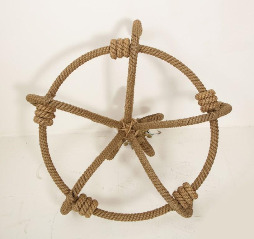 Contemporary Nautical Jute Rope Pendant Light Fixture 12