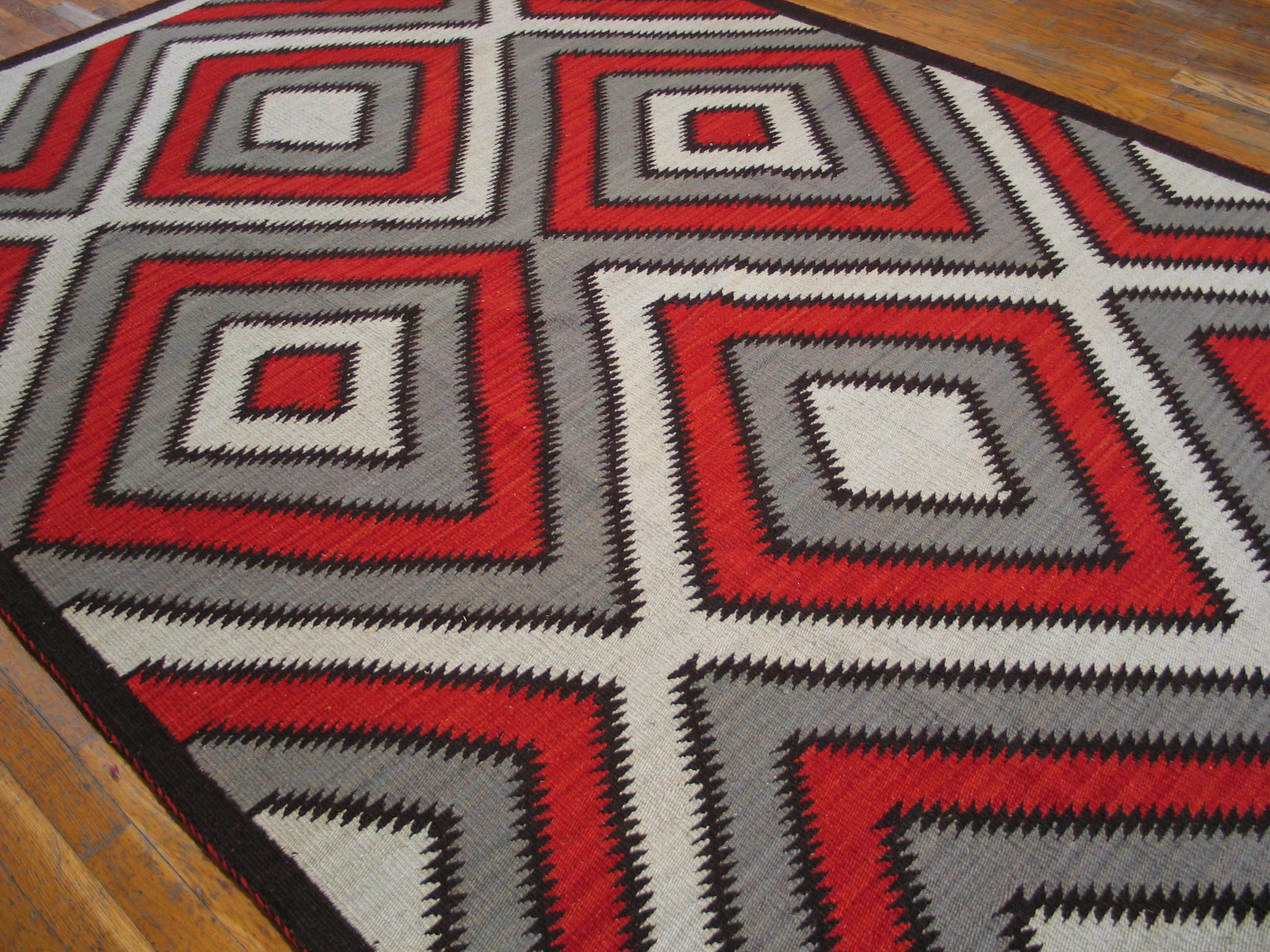 Hand-Woven Contemporary Navajo Rug 5' 0