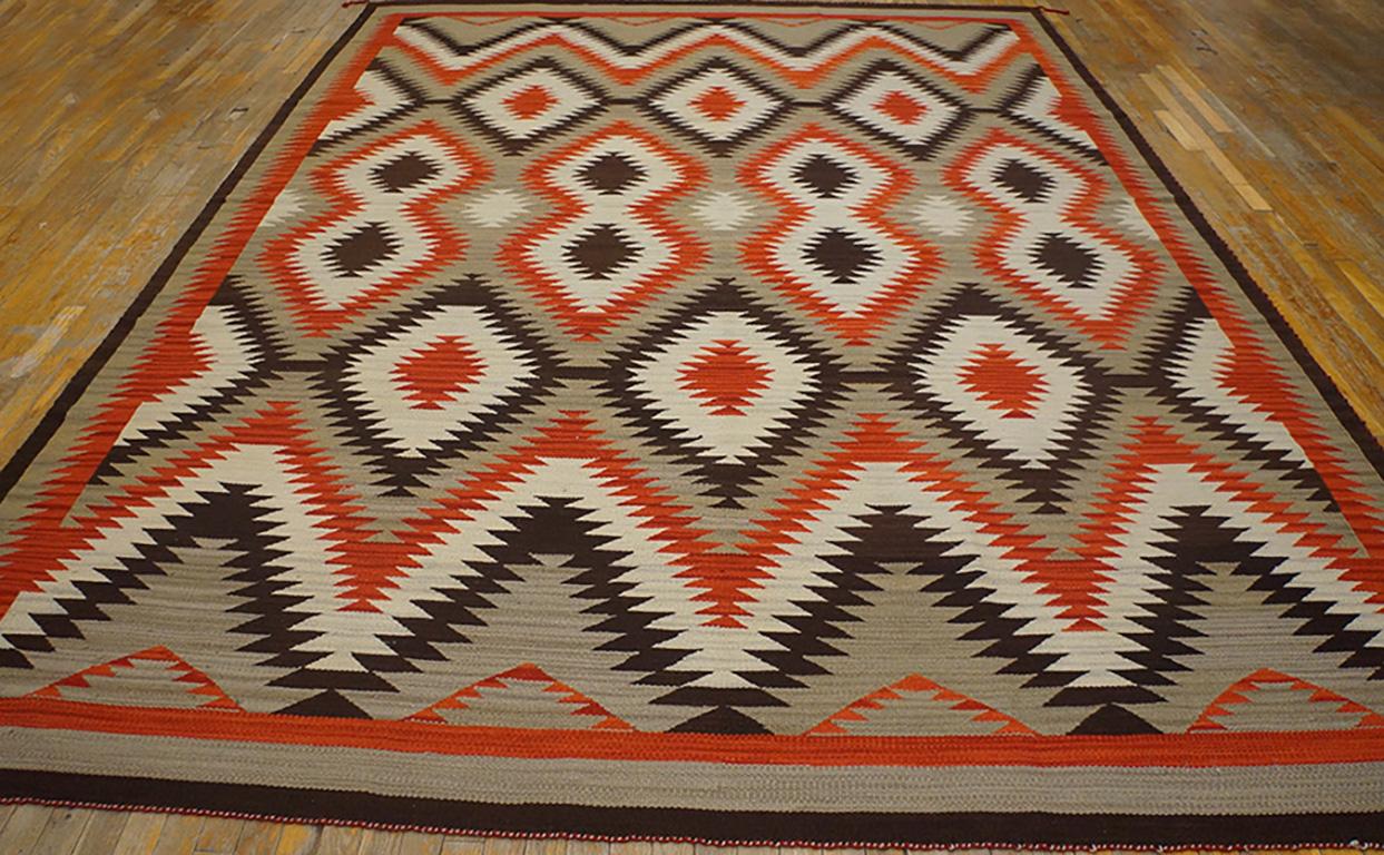Zeitgenössischer Teppich im Navajo-Stil (9' x 12' - 274 x 365 ) (Indisch) im Angebot