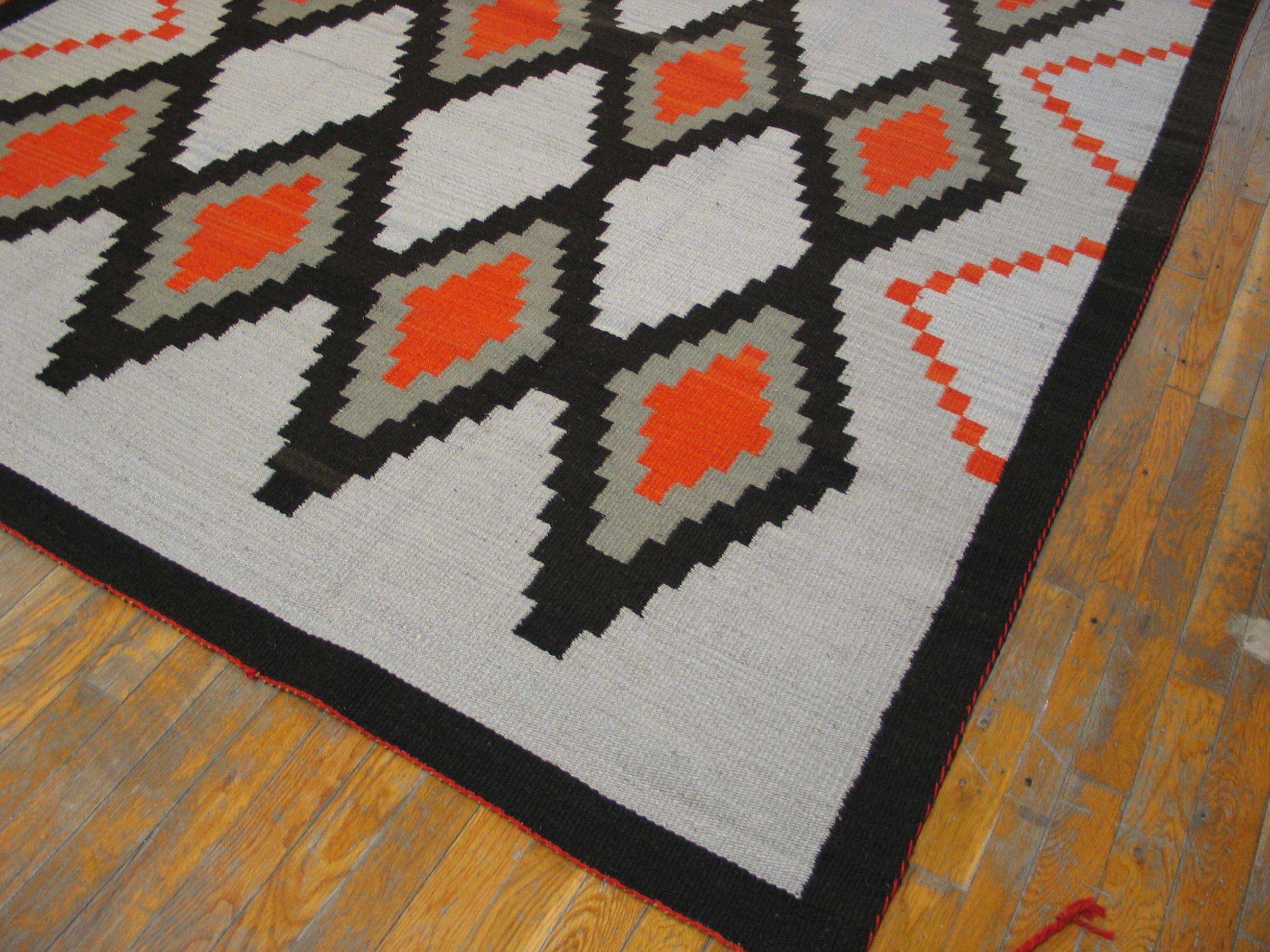 Hand-Woven Contemporary Navajo style Rug (9' x 12' - 274 x 365 ) For Sale