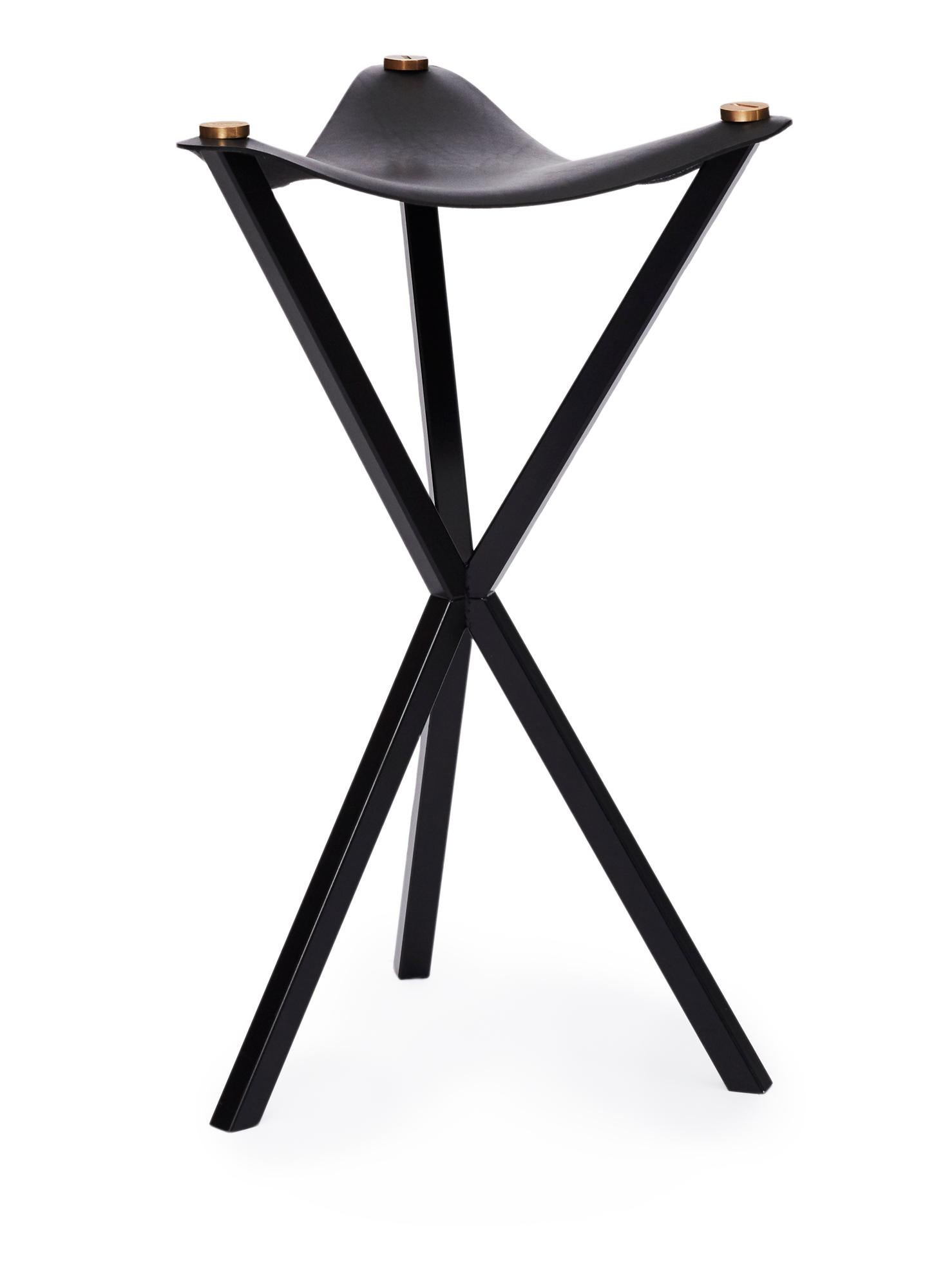 bar stool with leather seat