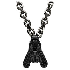 Contemporary Necklace in Black Gold & Titanium ECH Jewelry