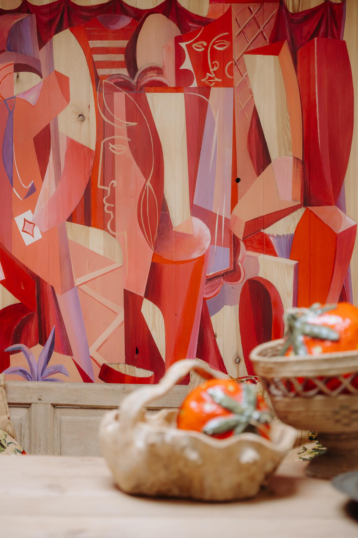 contemporary neocubist/neomodernist painting ... acryl on wood For Sale 7