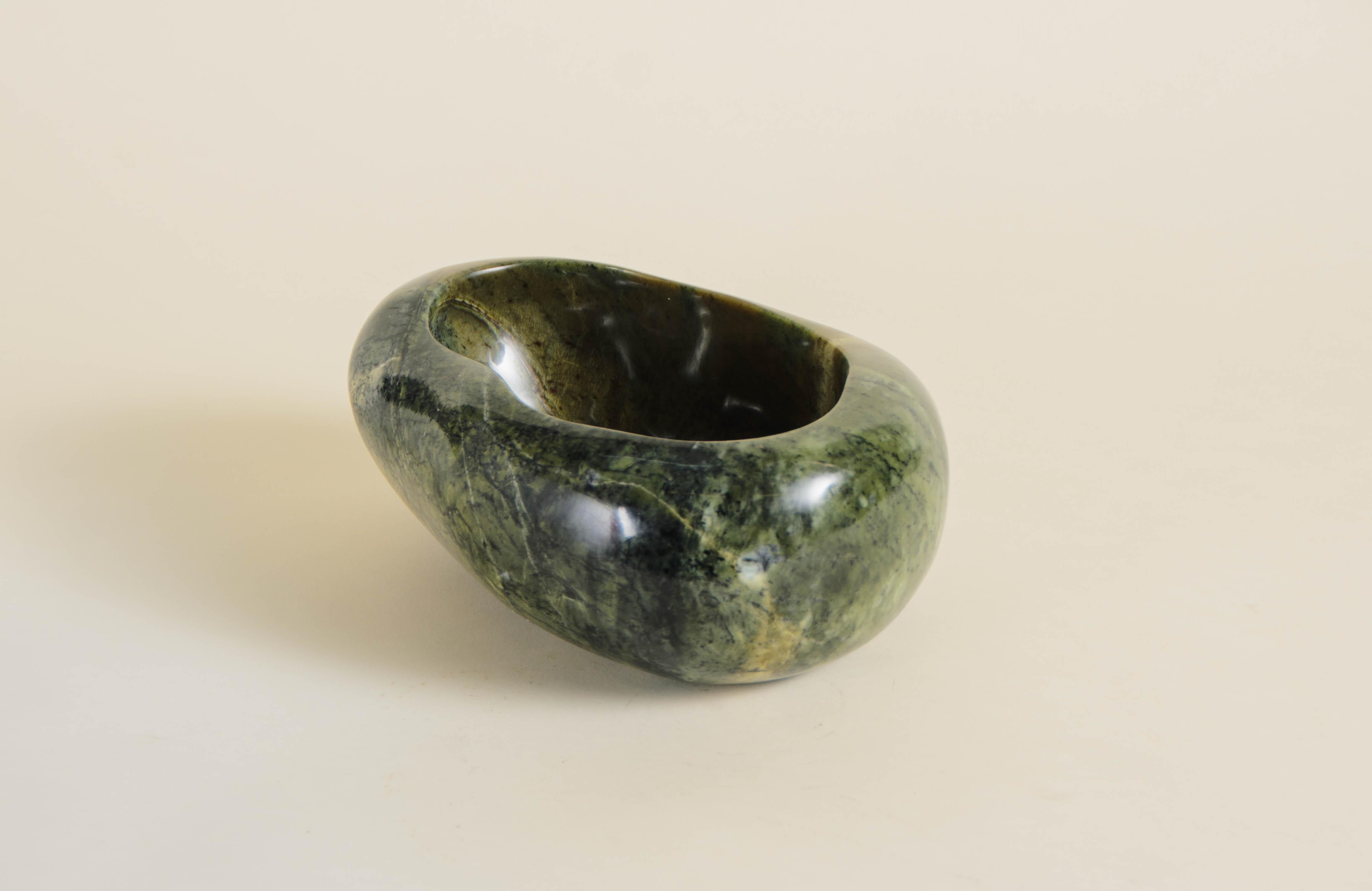 Pebble Pot (Small)
Nephrite Jade
Hand Carved
Limited Edition
Contemporary
Jade Labeled: Pebble S01.

Known as the “Stone of Heaven,” Nephrite Jade is prized for both its aesthetic beauty and symbolic value, with the ancient Chinese believing