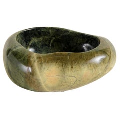 Contemporary Nephrite Jade Small Pebble Pot by Robert Kuo, Limited Edition