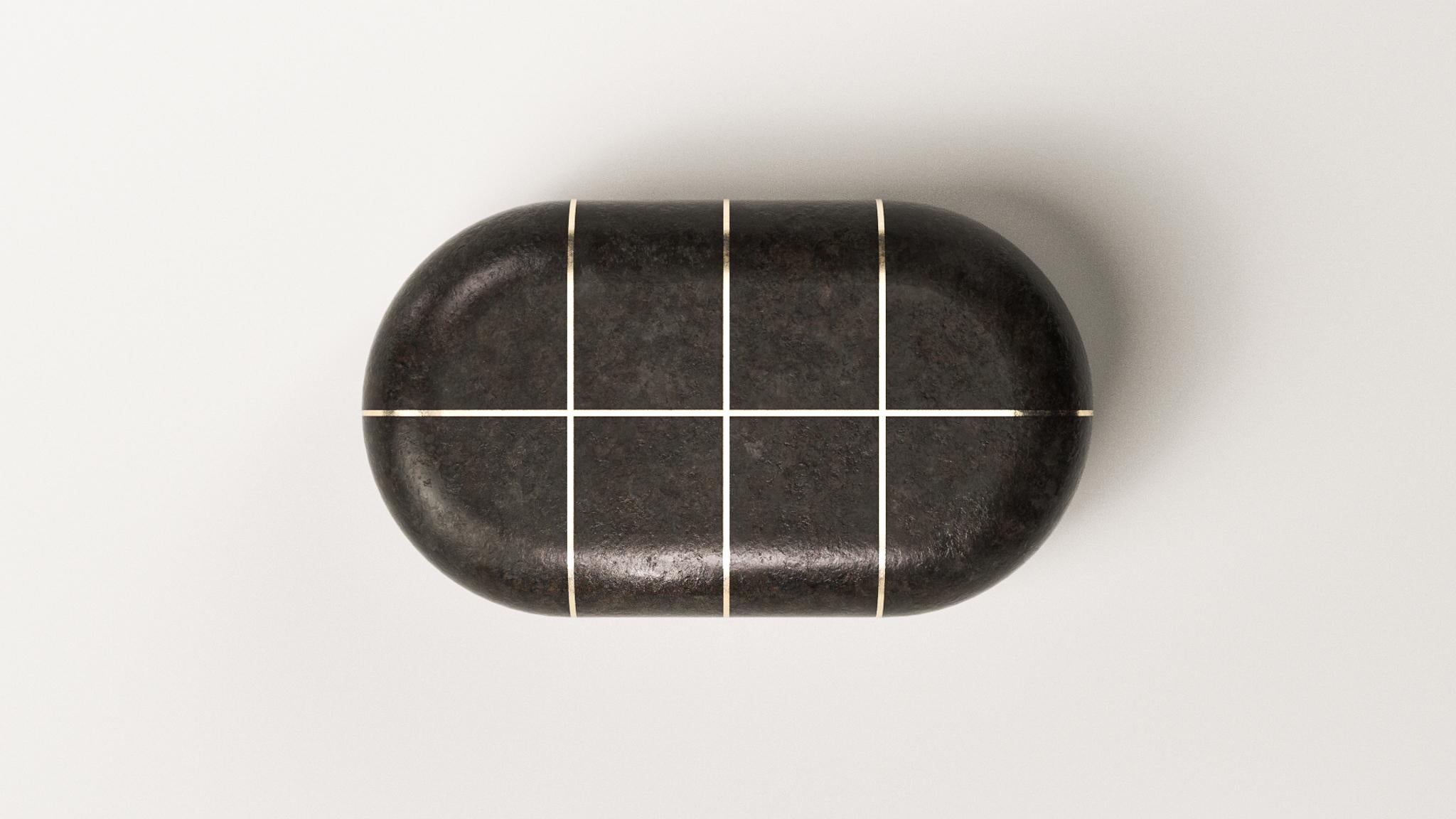 Pierre Contemporary Nero - Table basse par Arthur Vallin en vente