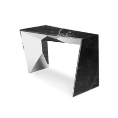Contemporary Nero Marquina Linear Console by Luís Mercader