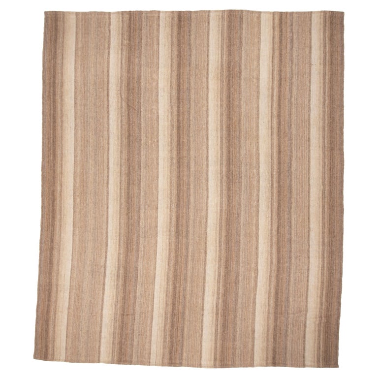 Contemporary Neutral Anatolian Kilim For Sale at 1stDibs