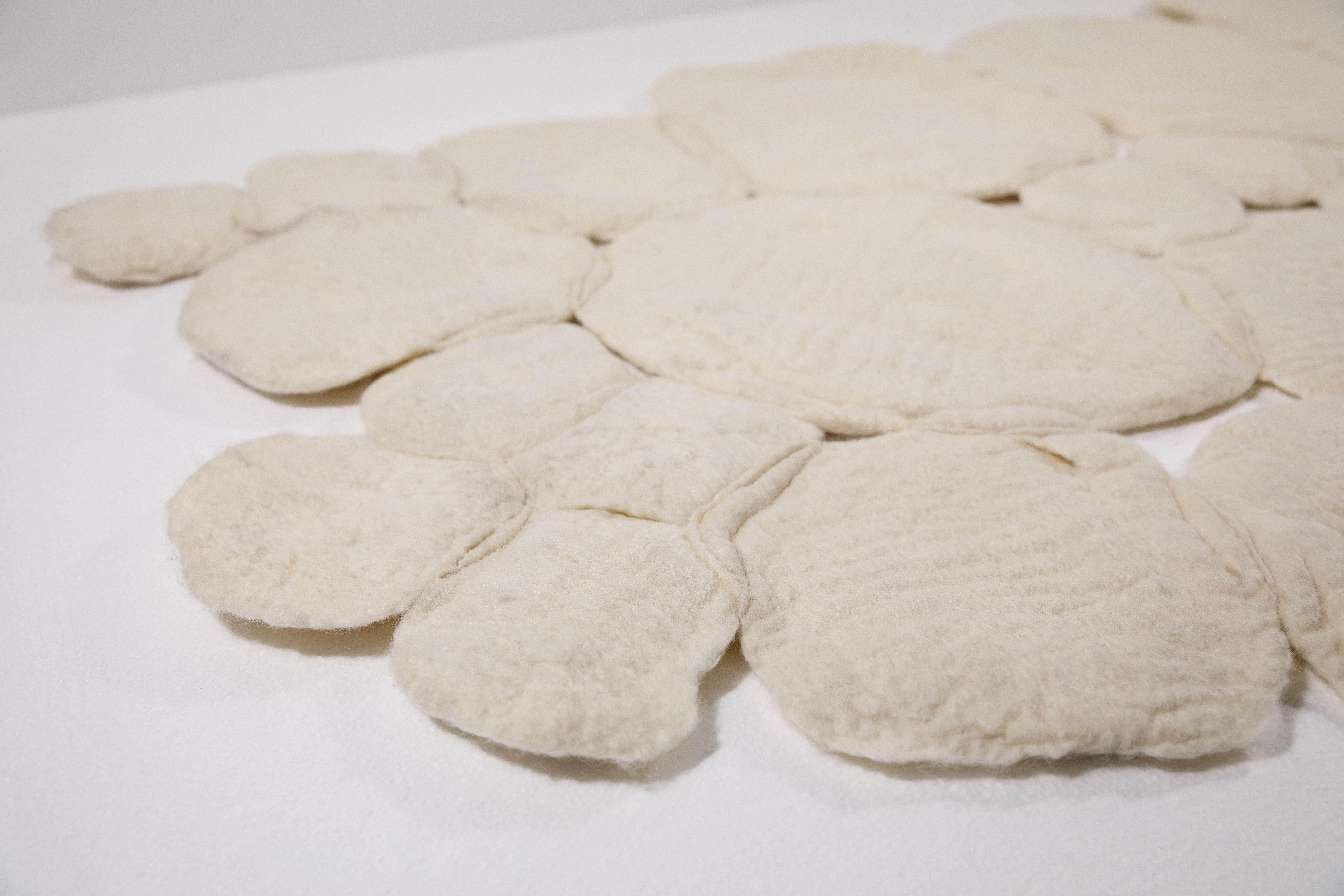 Contemporary “Nevoeiro” felted wool blanket or rug by Inês Schertel, Brazil, 2019

Ines Schertel's primary material is sheep's wool. As a practitioner of slow design, the artist takes a holistic approach to textile design, personally overseeing