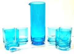 21st Century & New Blown Glass Drinks Set of Eight
