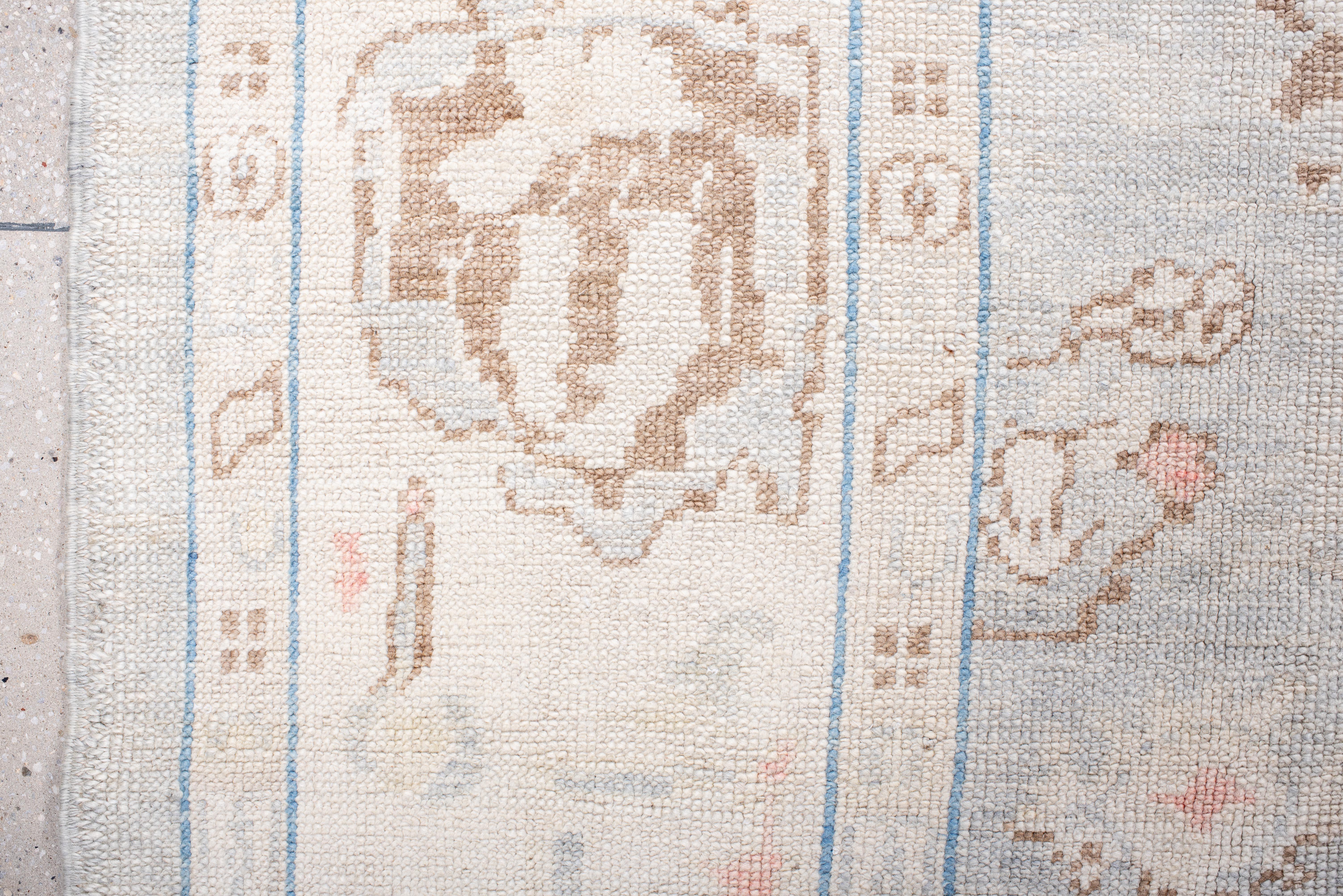 Oushak turco contemporáneo de nueva producción con inspiración vintage Lana en venta