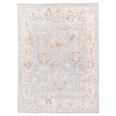 Oushak turc contemporain de nouvelle production d'inspiration vintage