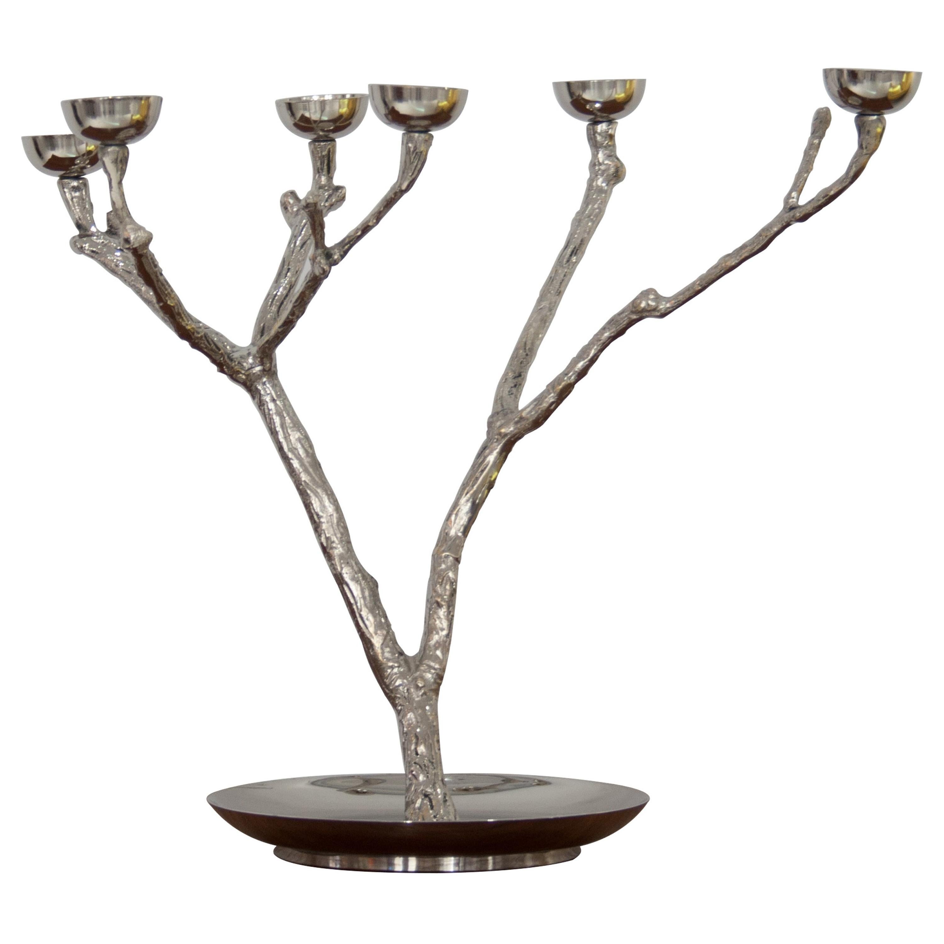 Pair of Bronze Candle Holders, France, 1940 For Sale at 1stDibs