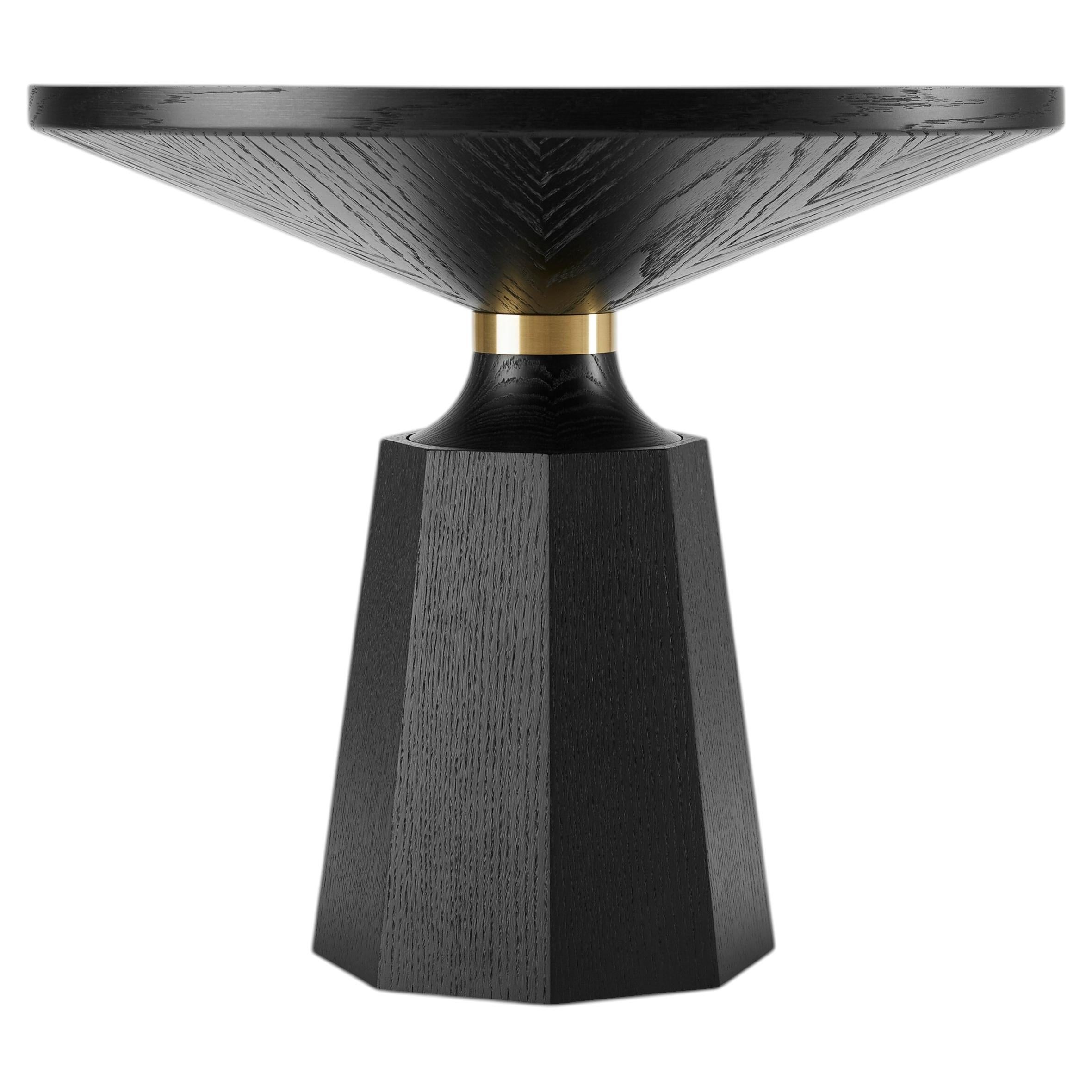 Nicole II Occasional Table by Stuart Scott, Handmade in Ebonised Oak For Sale