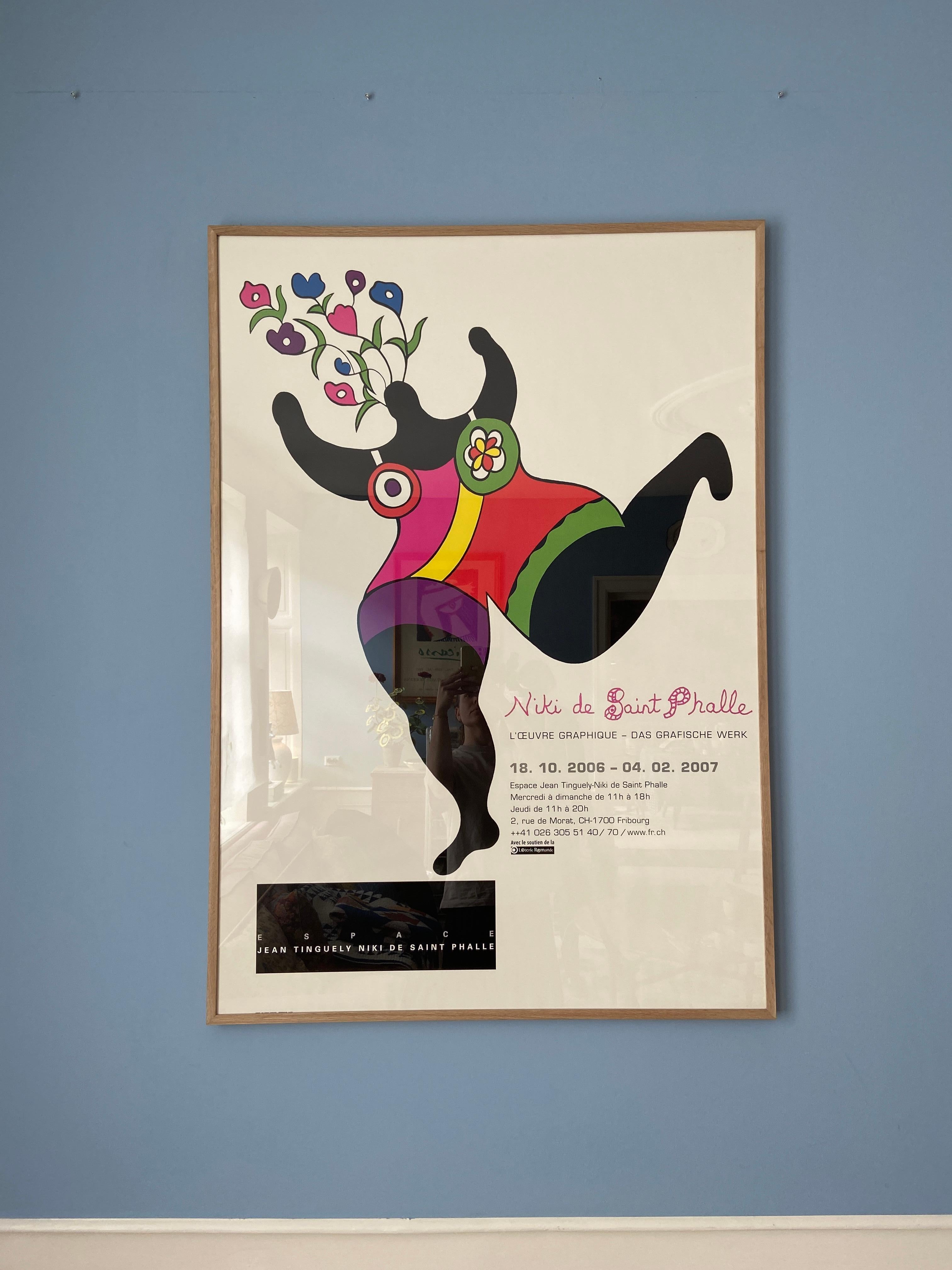Affiche de l'exposition contemporaine de Niki de Saint Phalle, Suisse, 2007 1