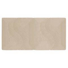 Tapis rectangulaire contemporain Niwa Beige Linen