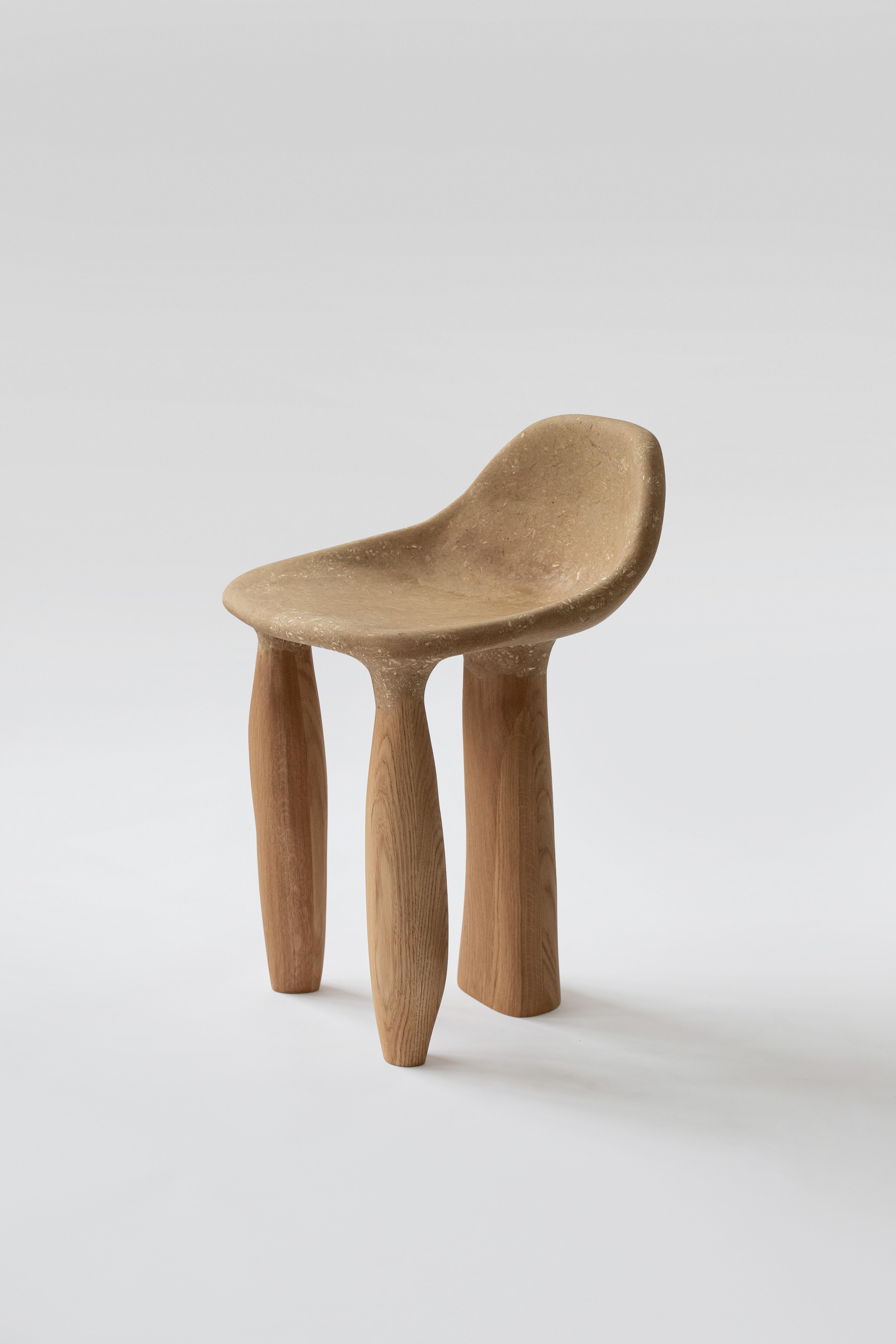Hand-Crafted Contemporary Not Wasted Dining chair by Cedric Breisacher For Sale