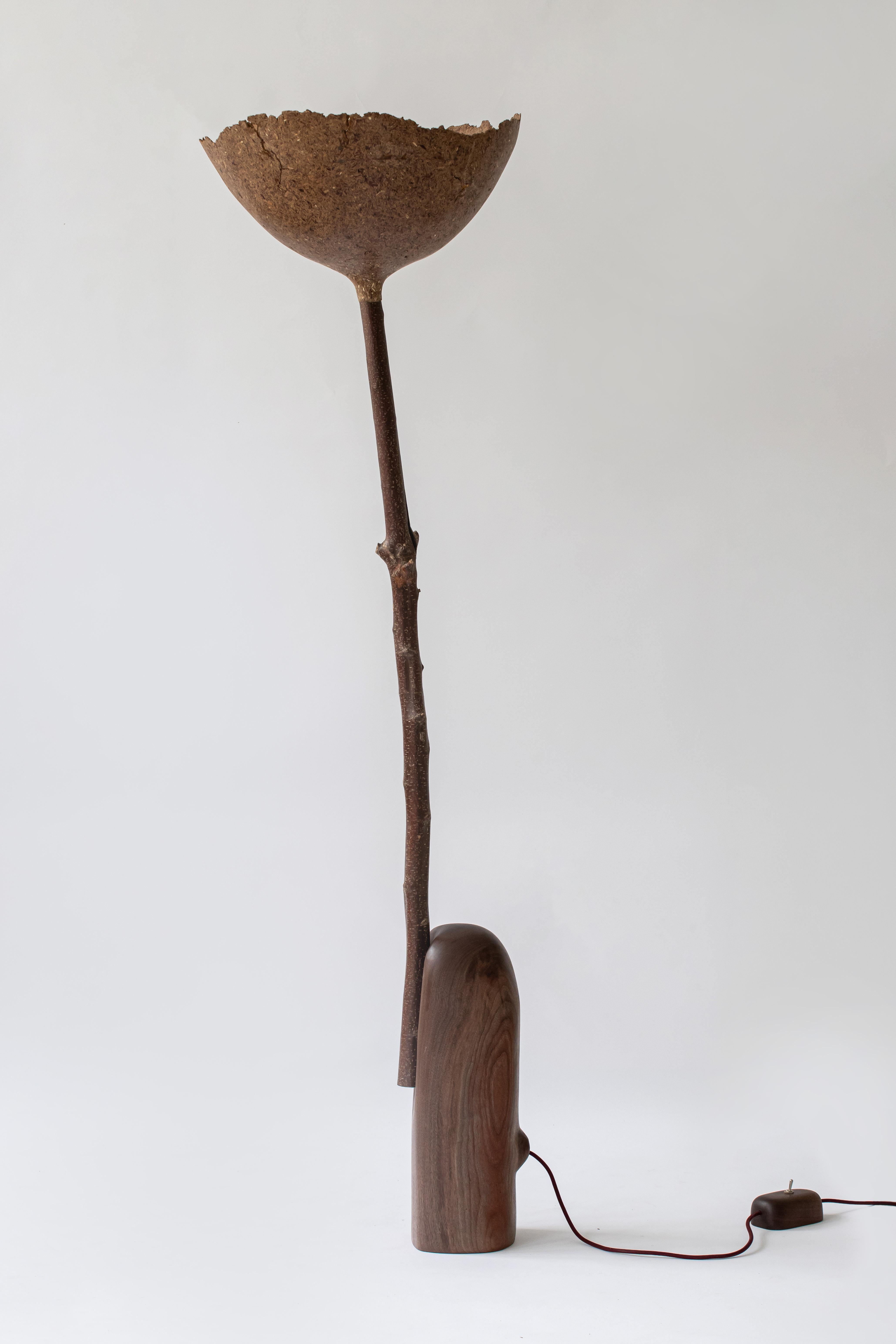 Fait main Lampadaire contemporain Not Wasted Floral de Cedric Breisacher en vente