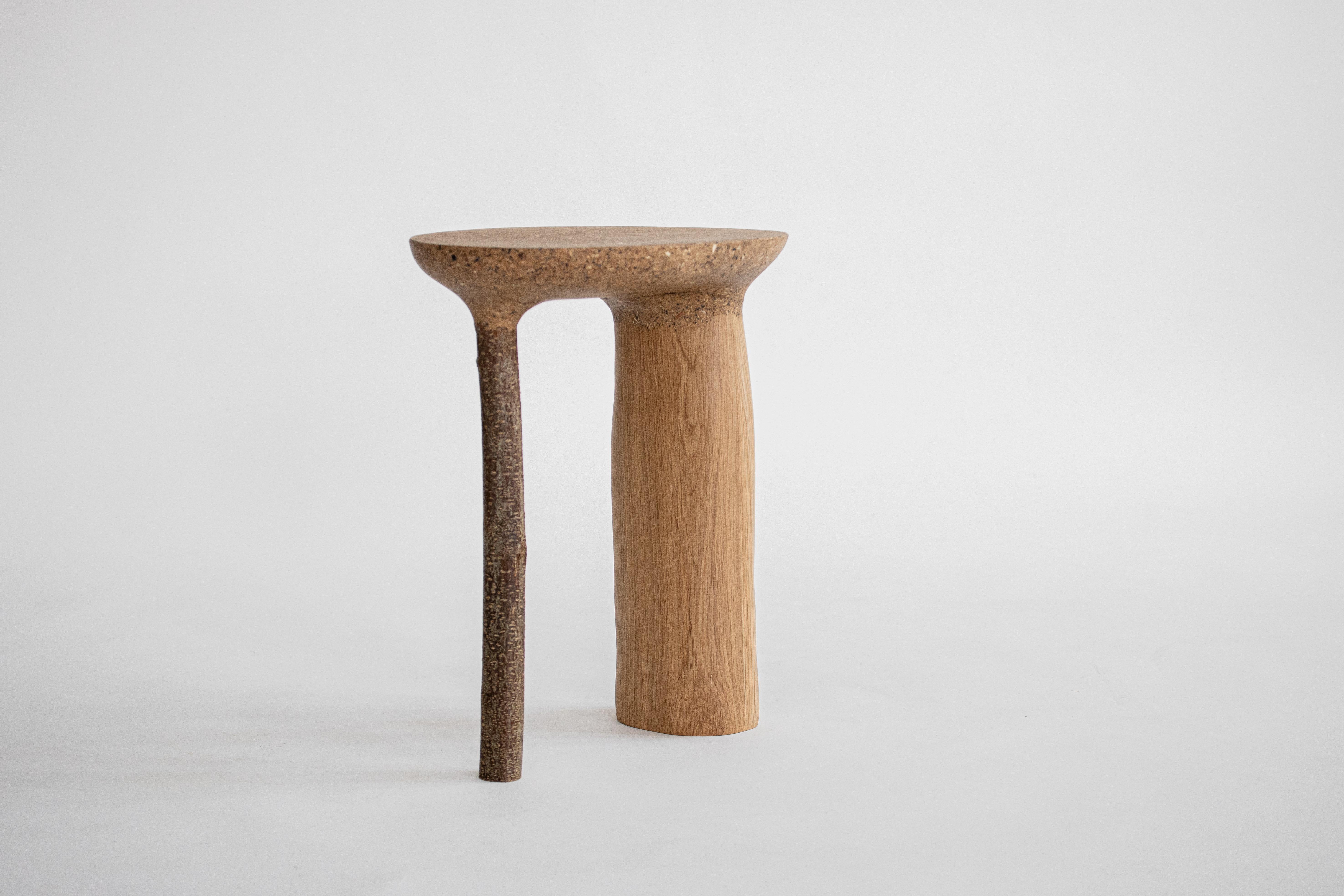 Hand-Crafted Contemporary Not Wasted Side Table 02 by Cedric Breisacher For Sale